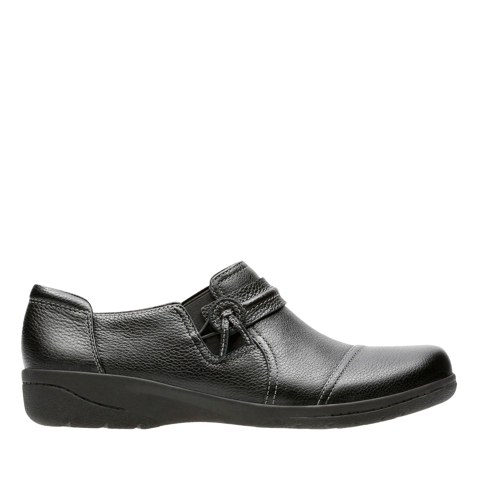 Clarks Leather Cheyn Madi in Black Leather (Black) Save