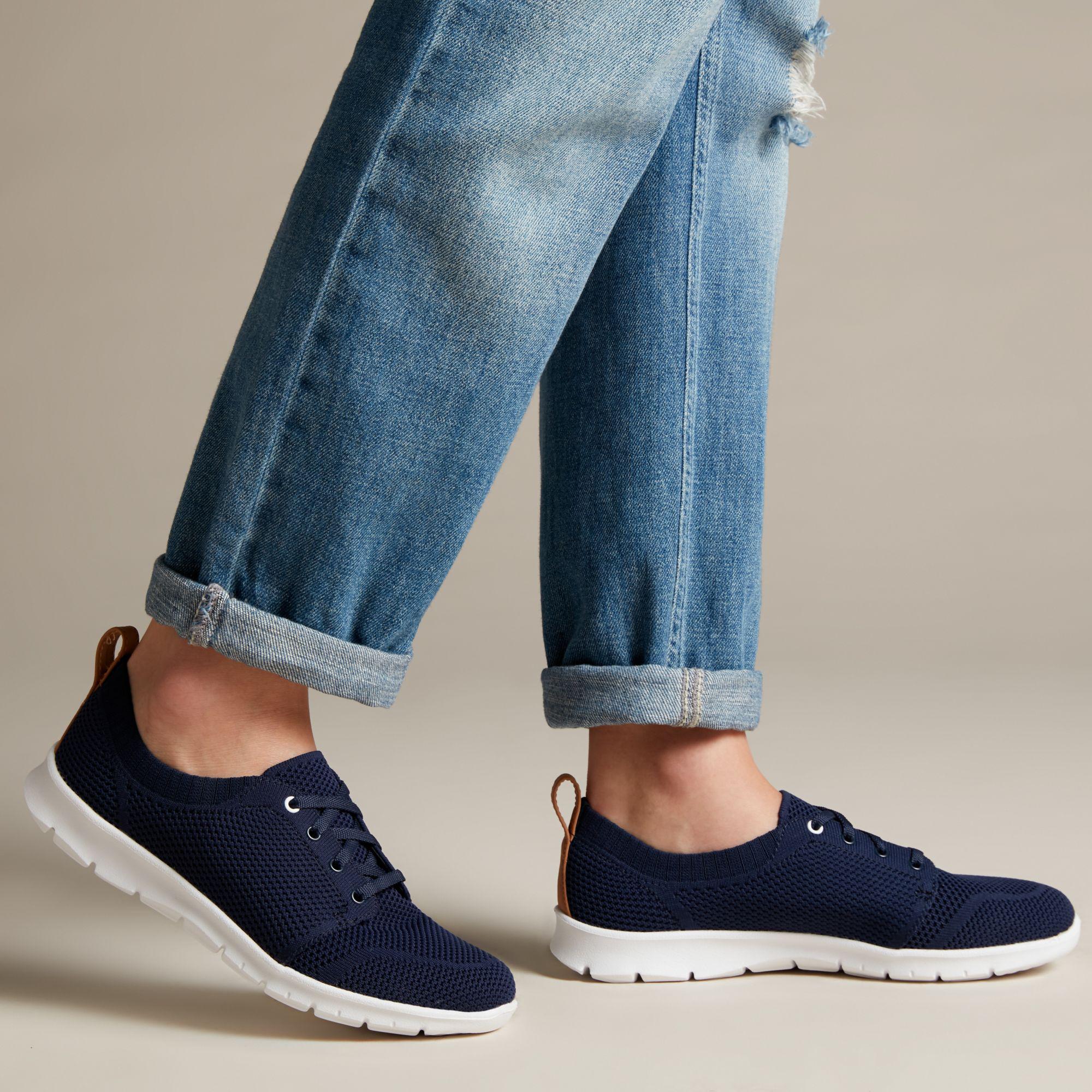 clarks step allena perforated sun sneaker