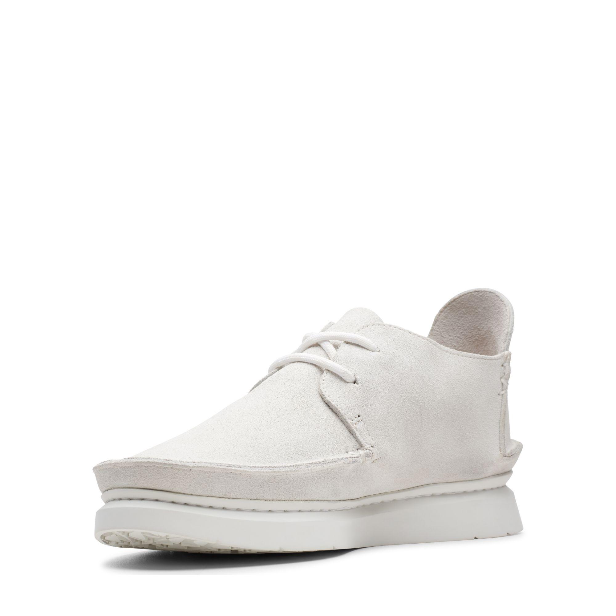 clarks white shoes men's