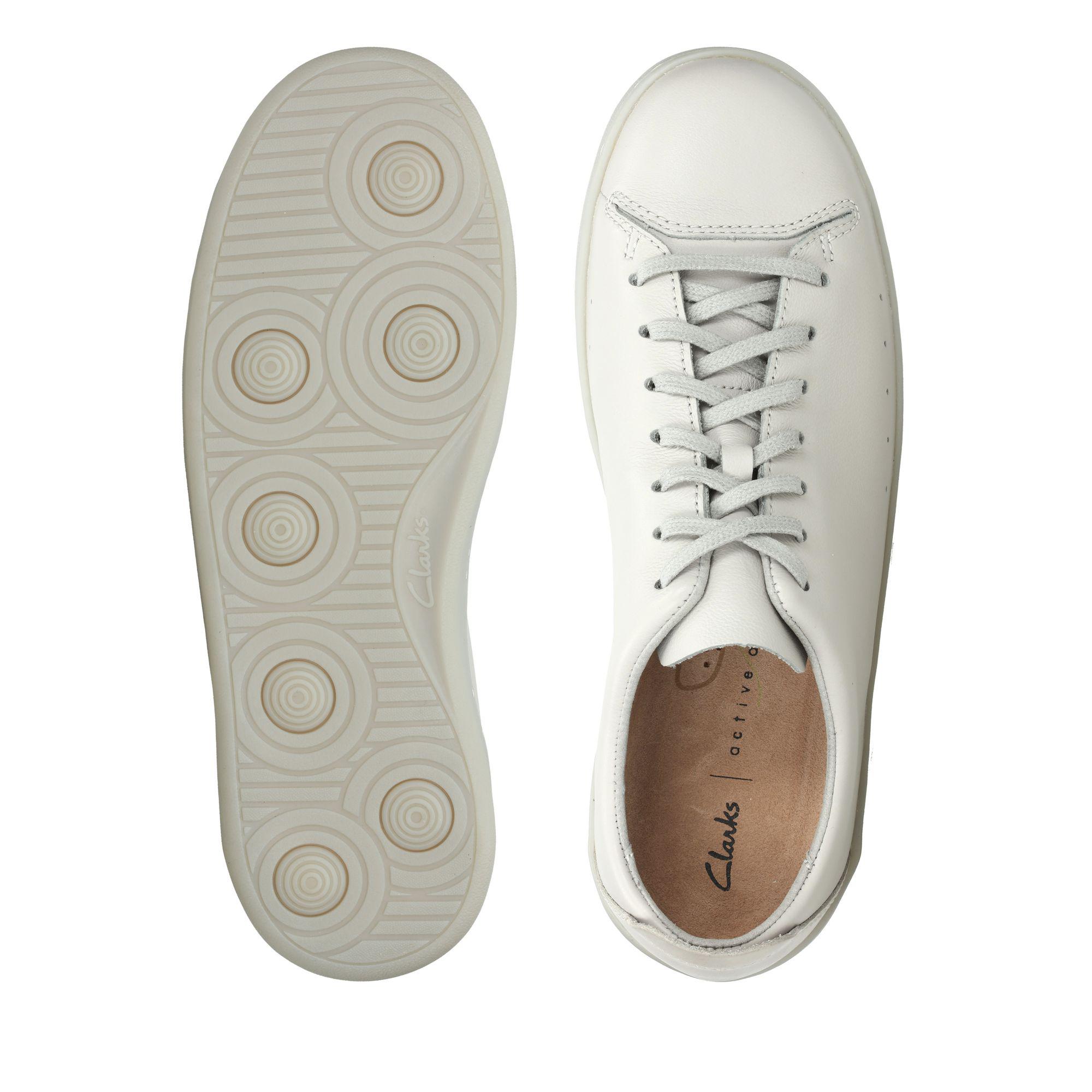 clarks nathan lace white