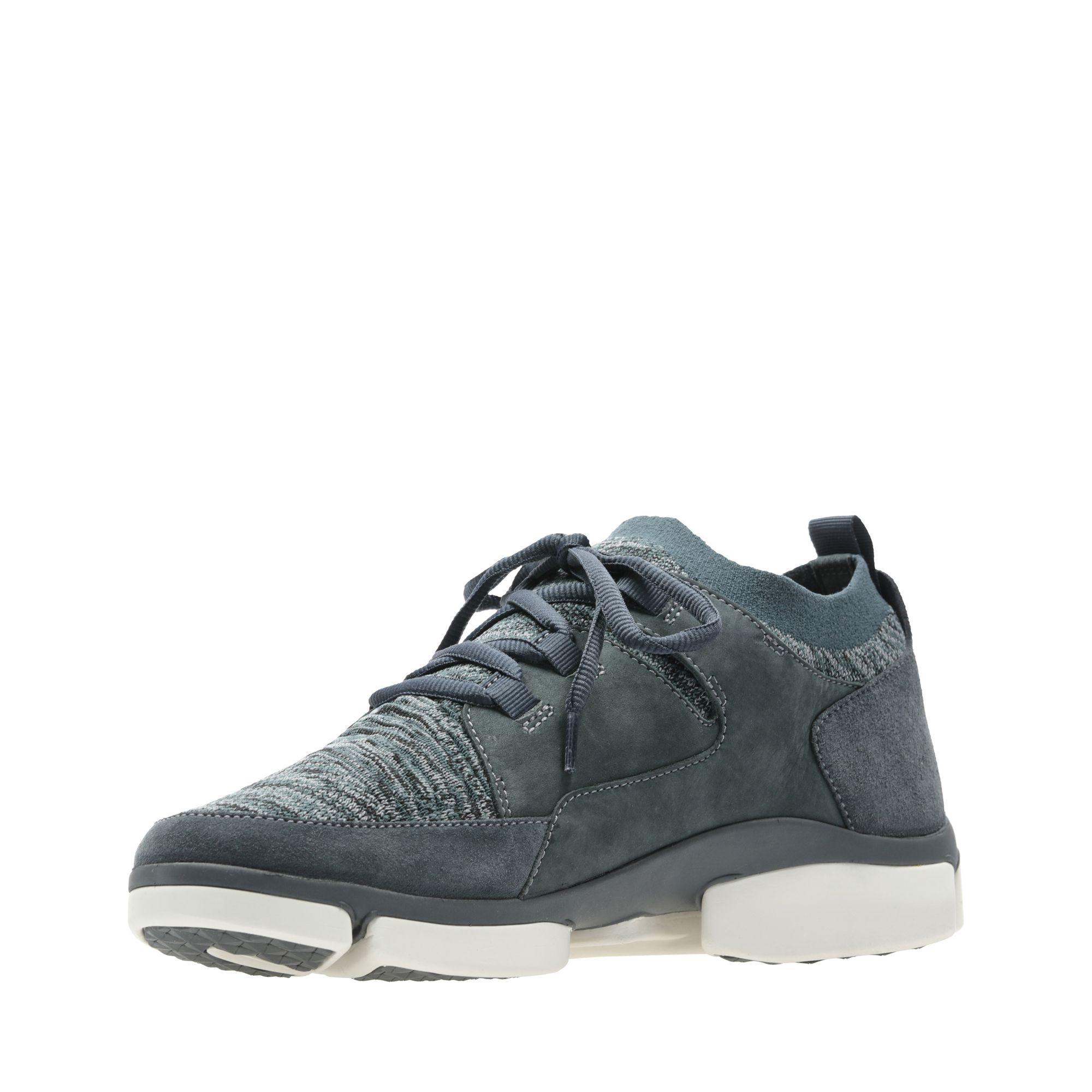 Clarks Suede Triverve Free Trainers in Dark Grey (Gray) for Men - Lyst