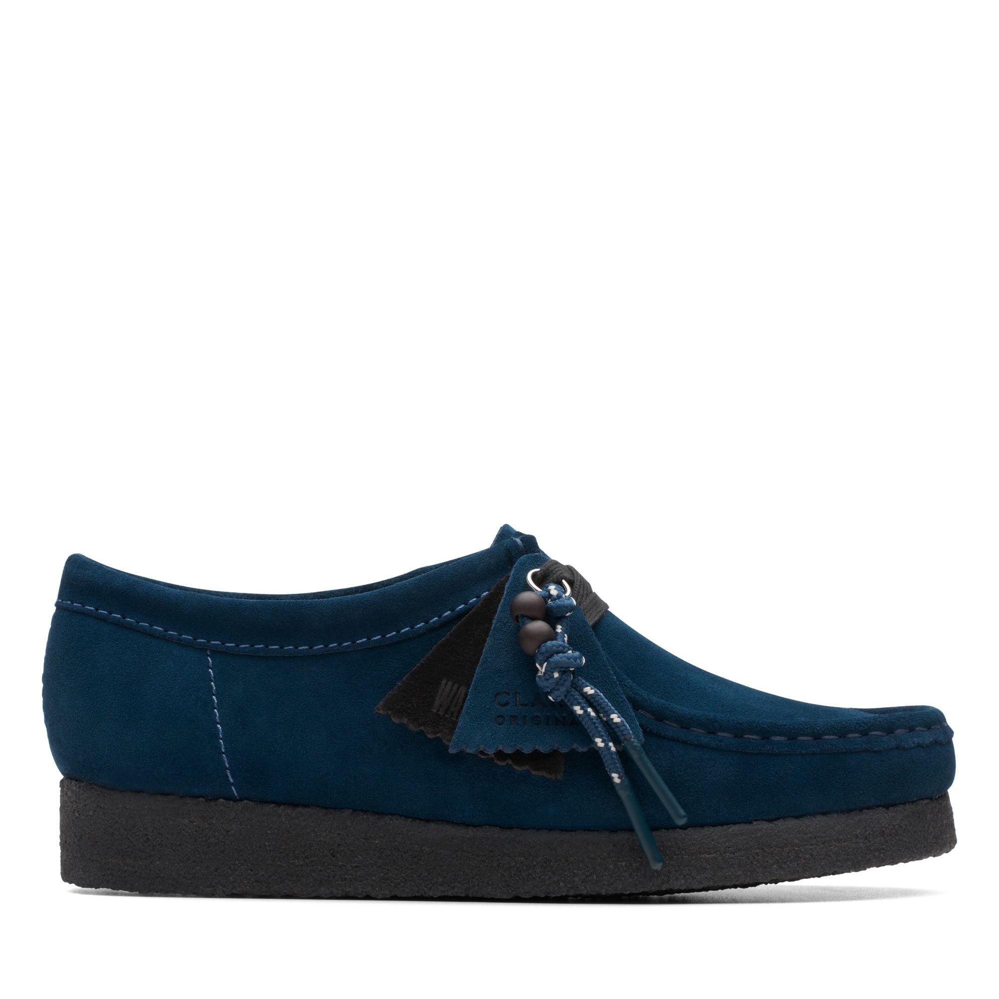 clarks wallabee light blue