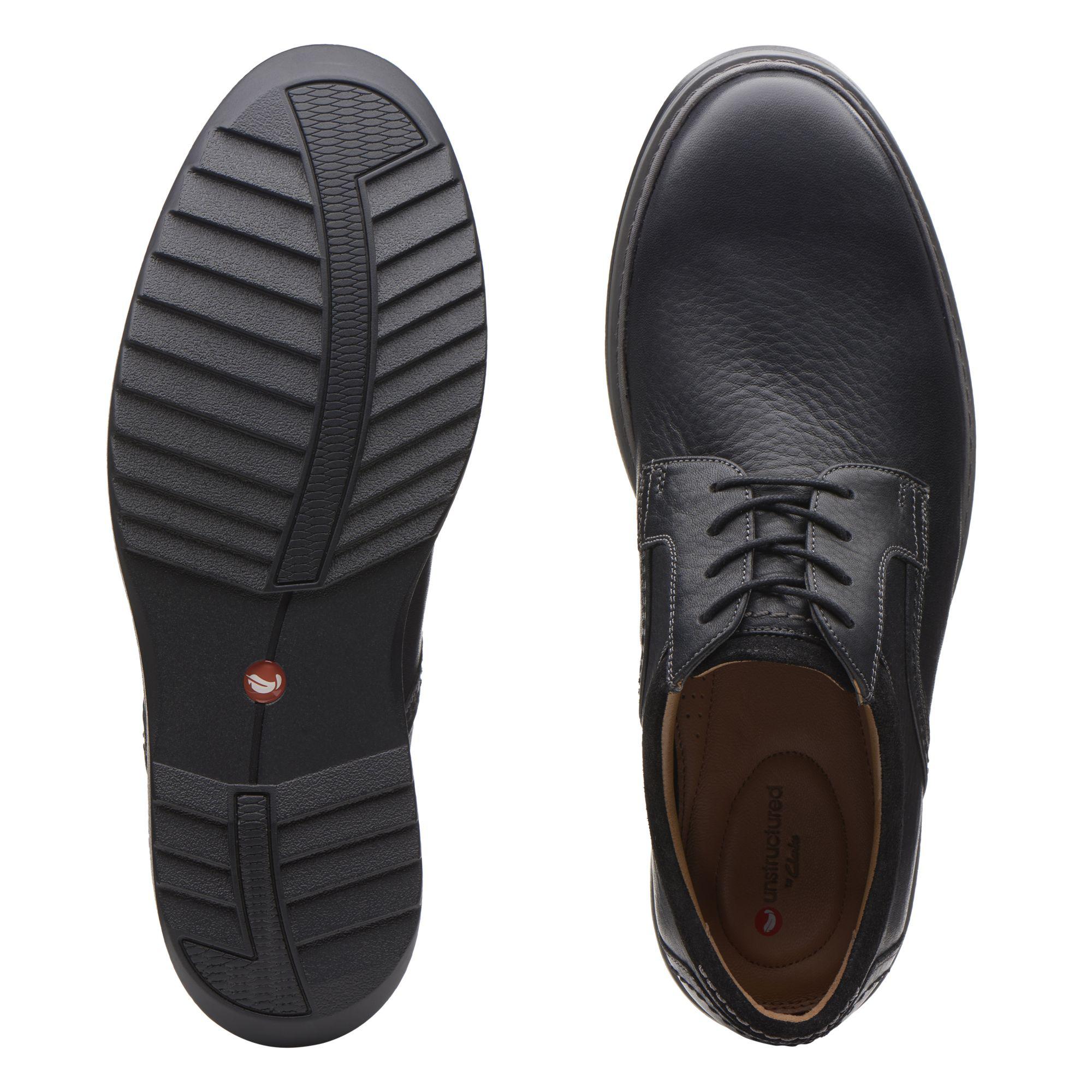 clarks un geo lace black
