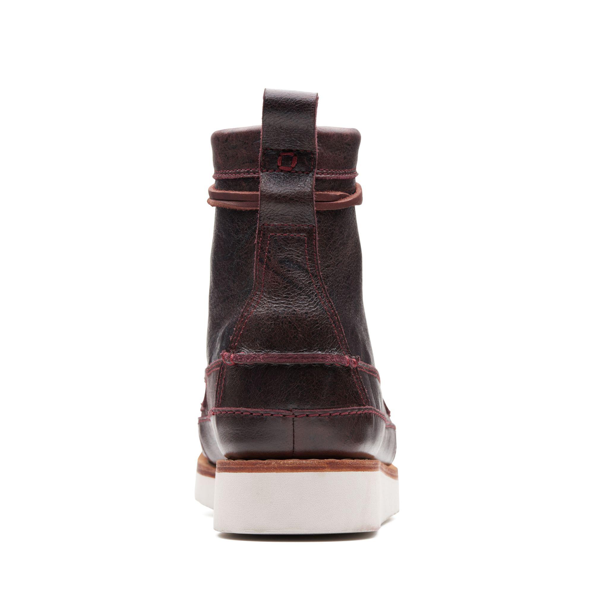 Clarks Wallace Hike in Bordeaux Leather (Brown) for Men - Lyst