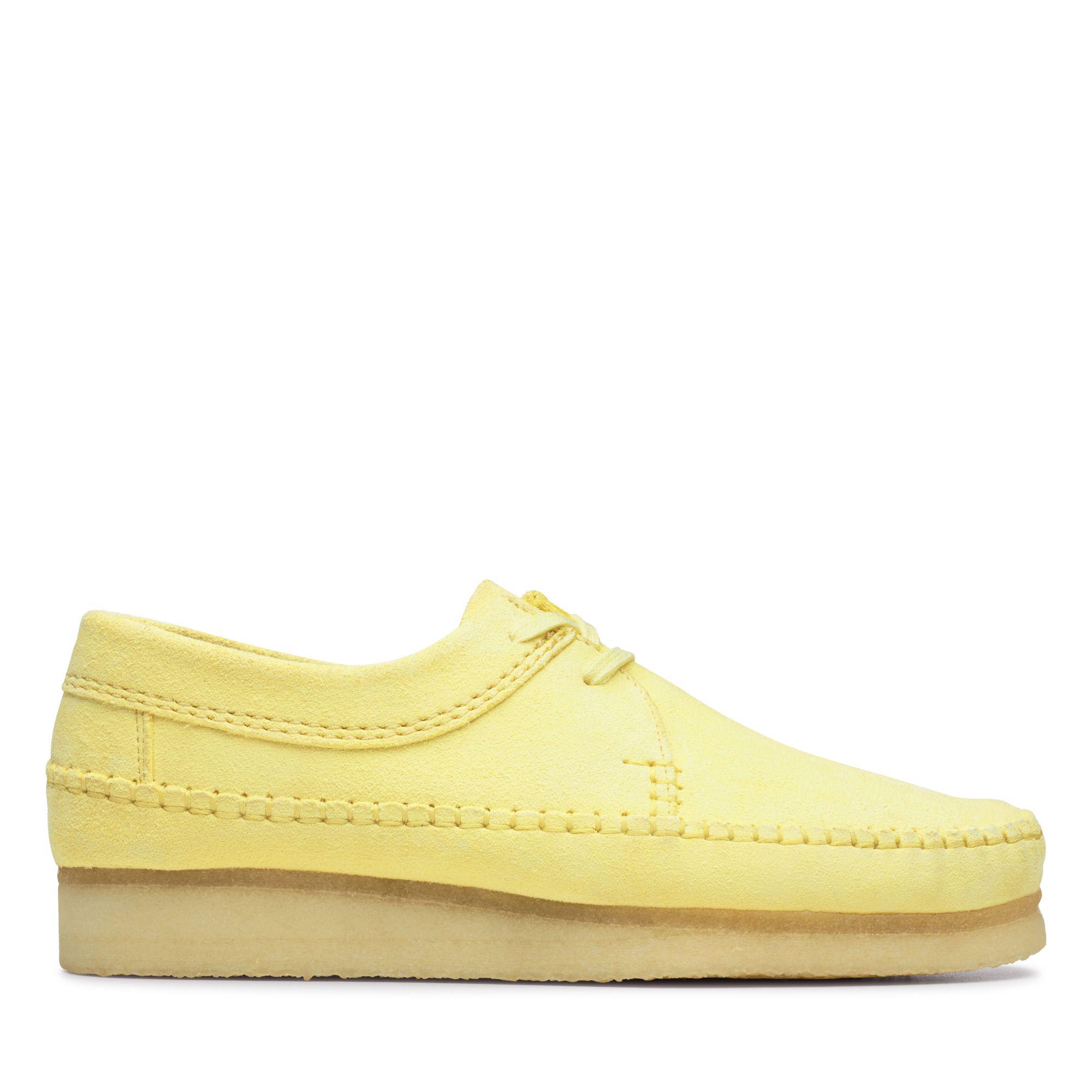 Clarks Suede Weaver in Pale Yellow (Yellow) for Men - Lyst