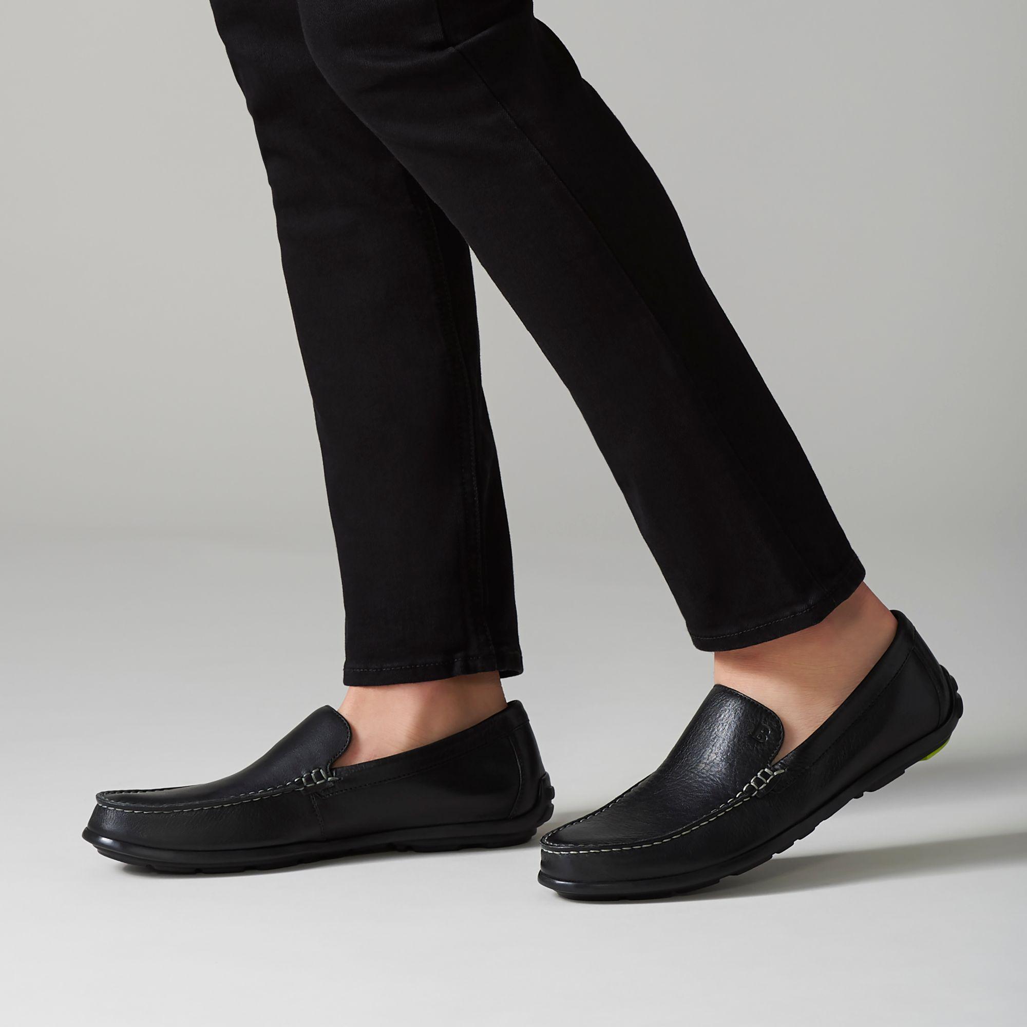 Clarks Leather Grafton Loafer in Black 