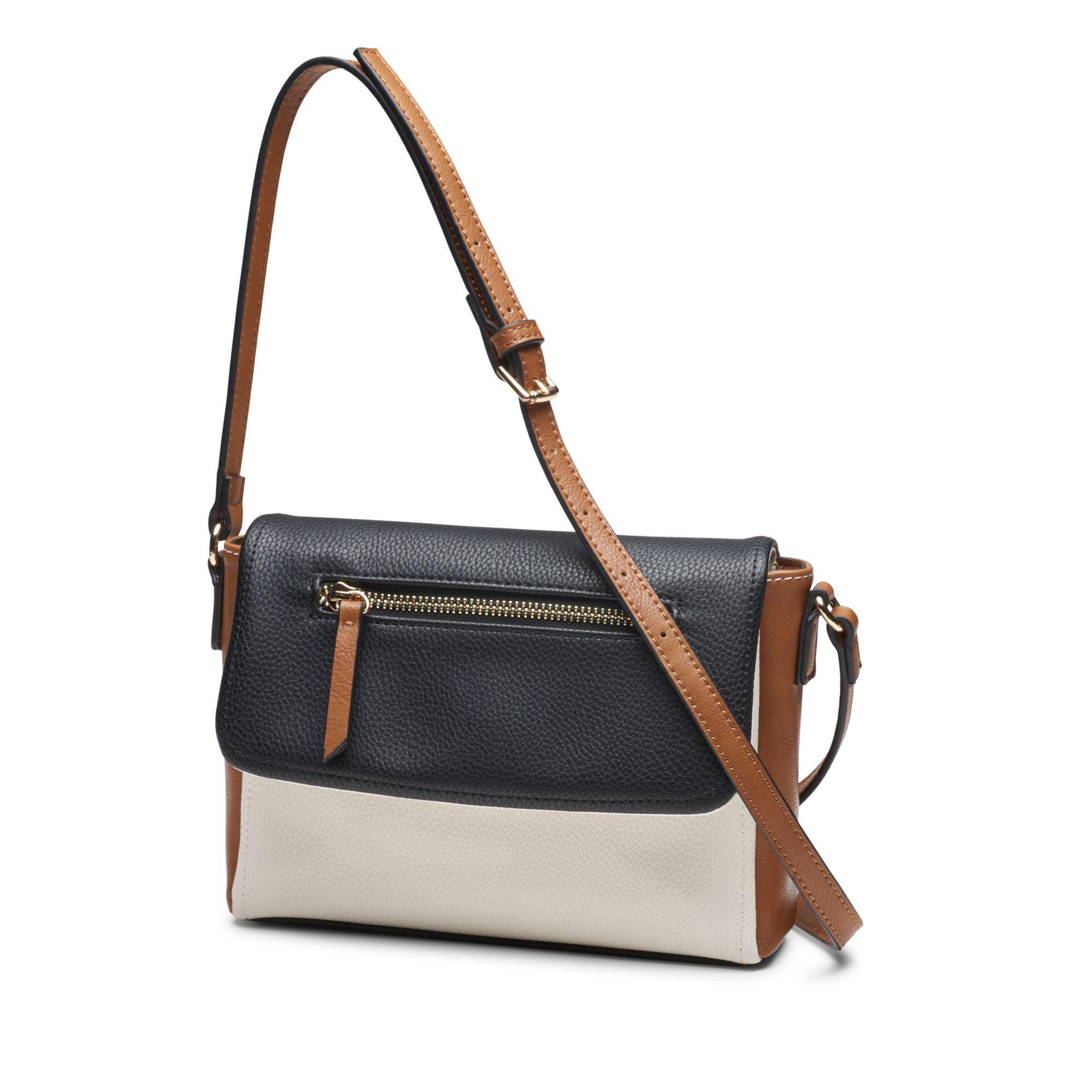 clarks tan leather handbag