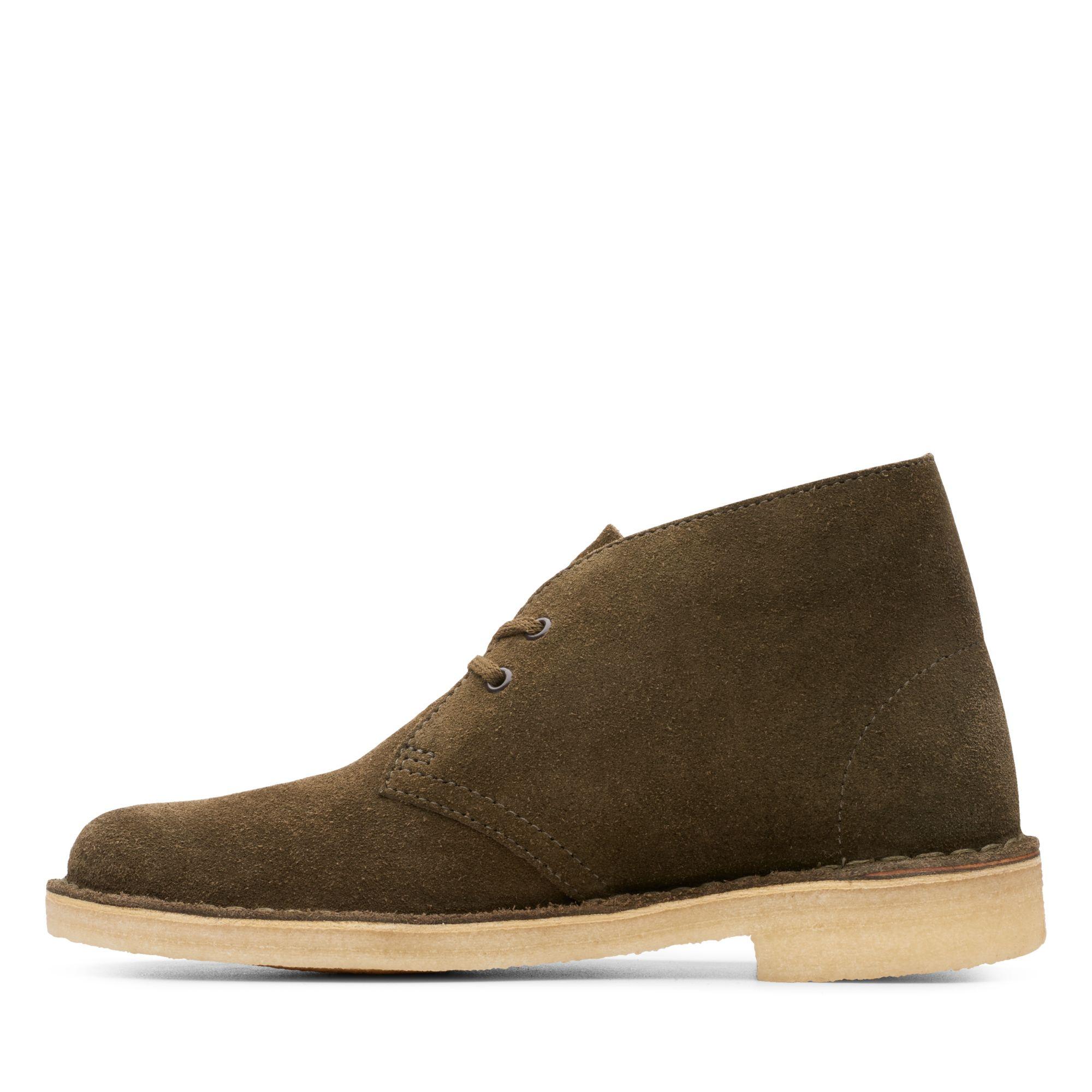 Clarks Suede Desert Boot in Dark Olive Suede (Green) Lyst
