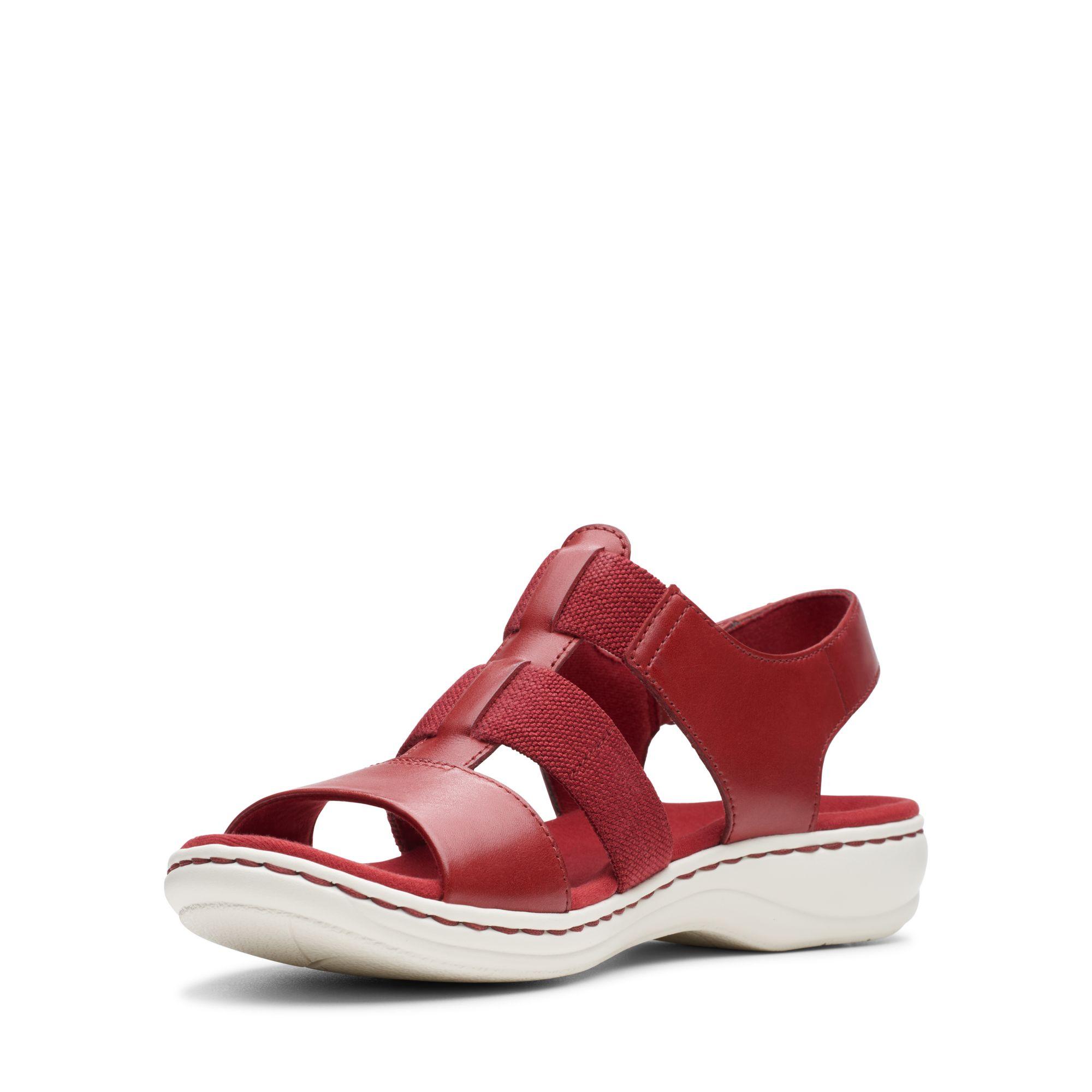 Clarks Leather Leisa Brody in Red - Lyst