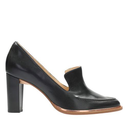 Clarks Leather Ellis Mable in Black Leather (Black) | Lyst