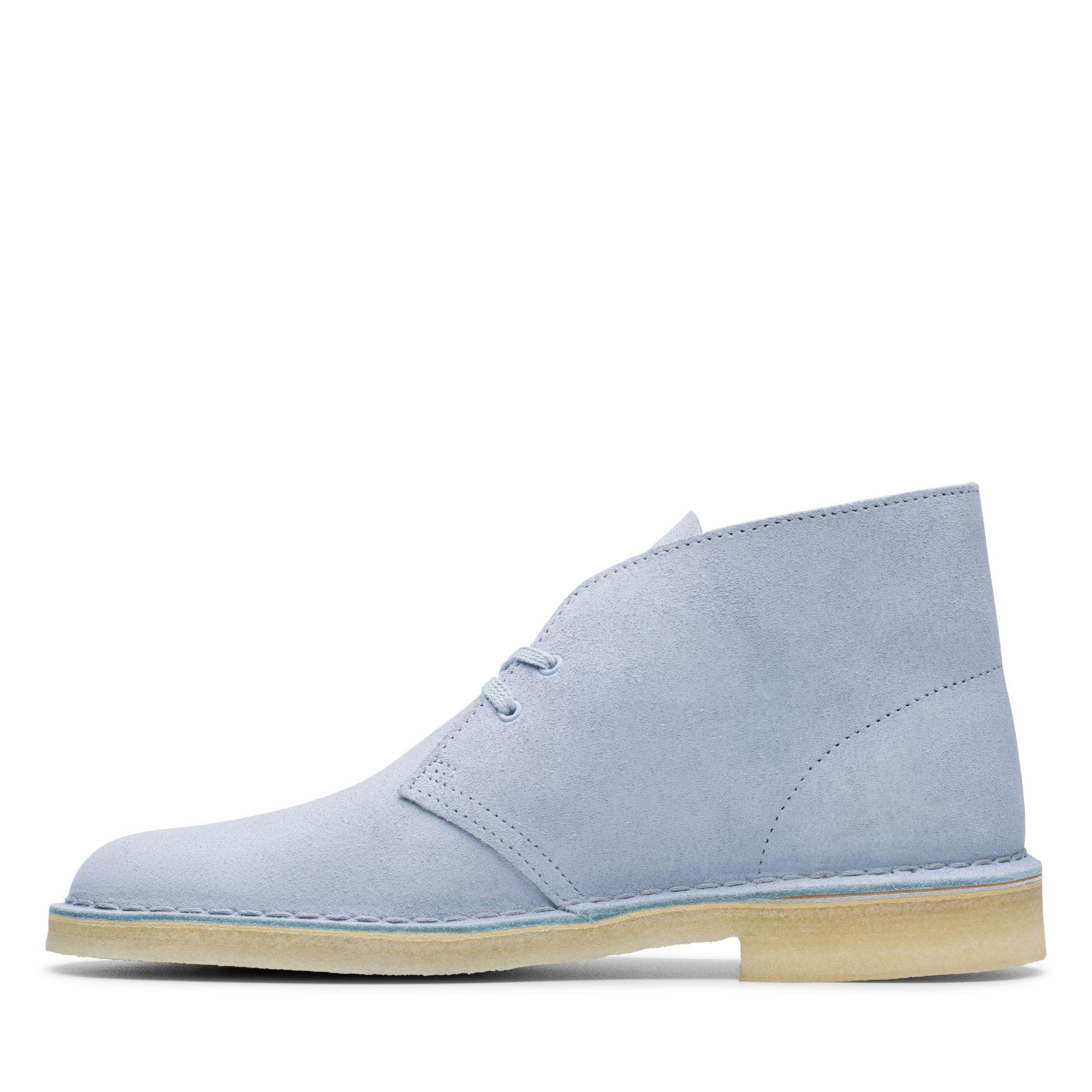 Clarks Suede Desert Boot in Cool Blue (Blue) for Men | Lyst