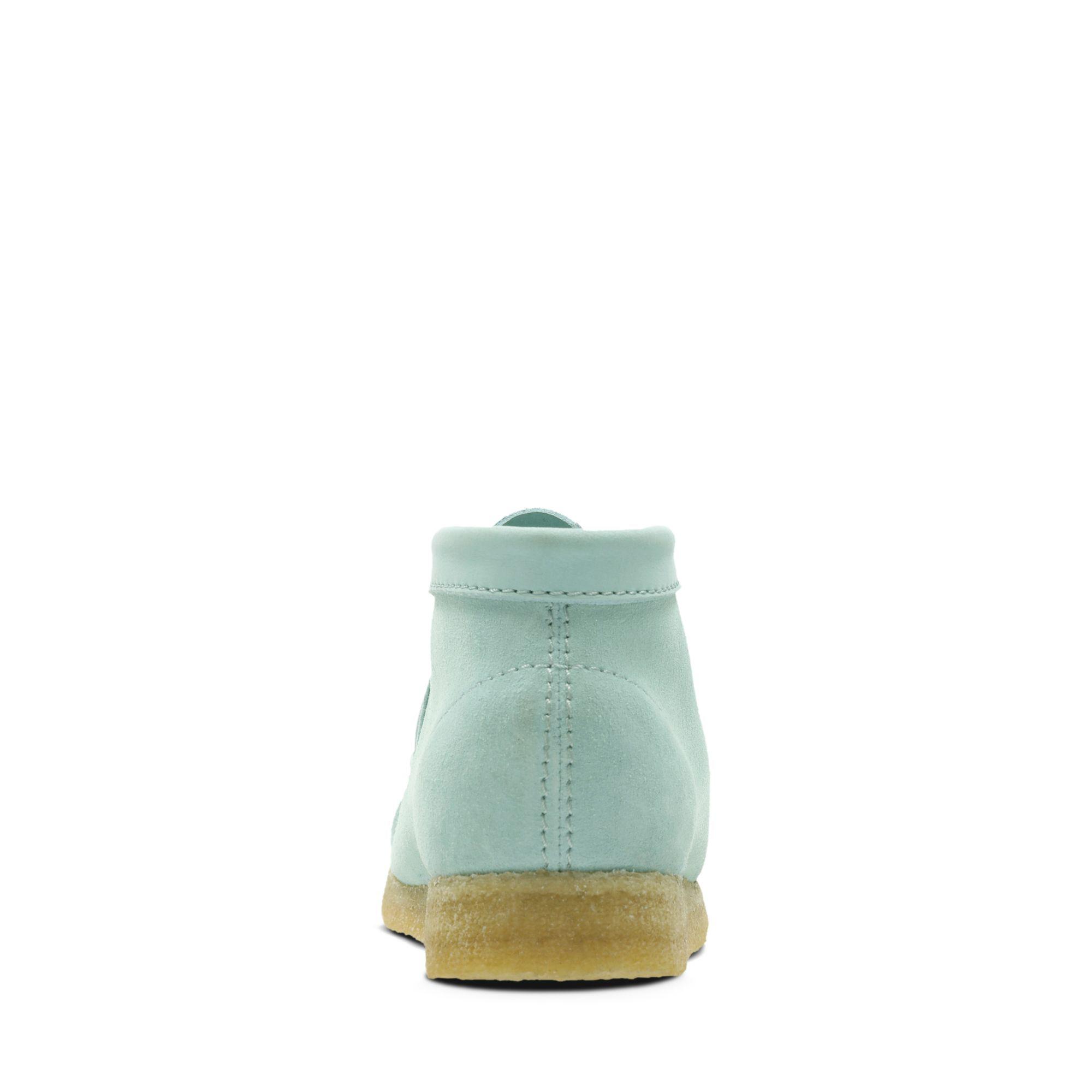 light blue clarks wallabees