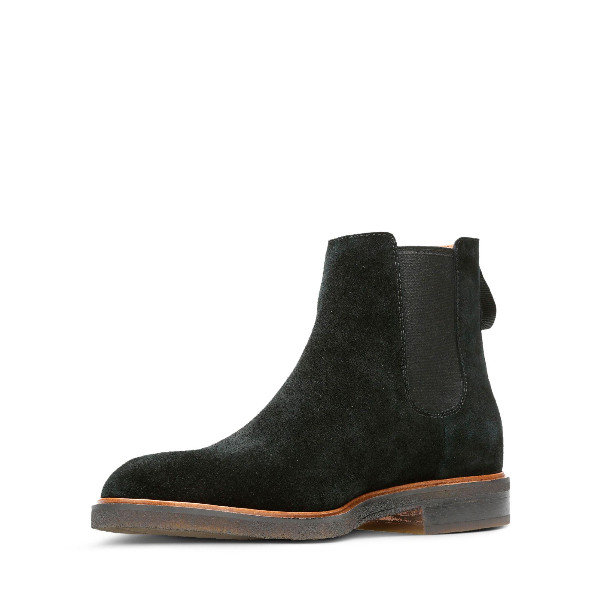 Clarkdale gobi black suede Clearance