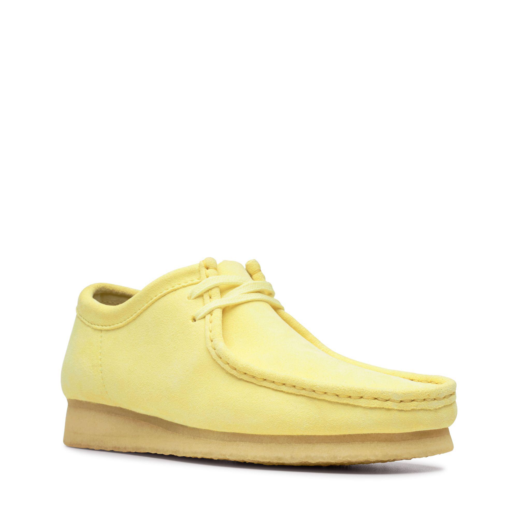 yellow wallabees clarks