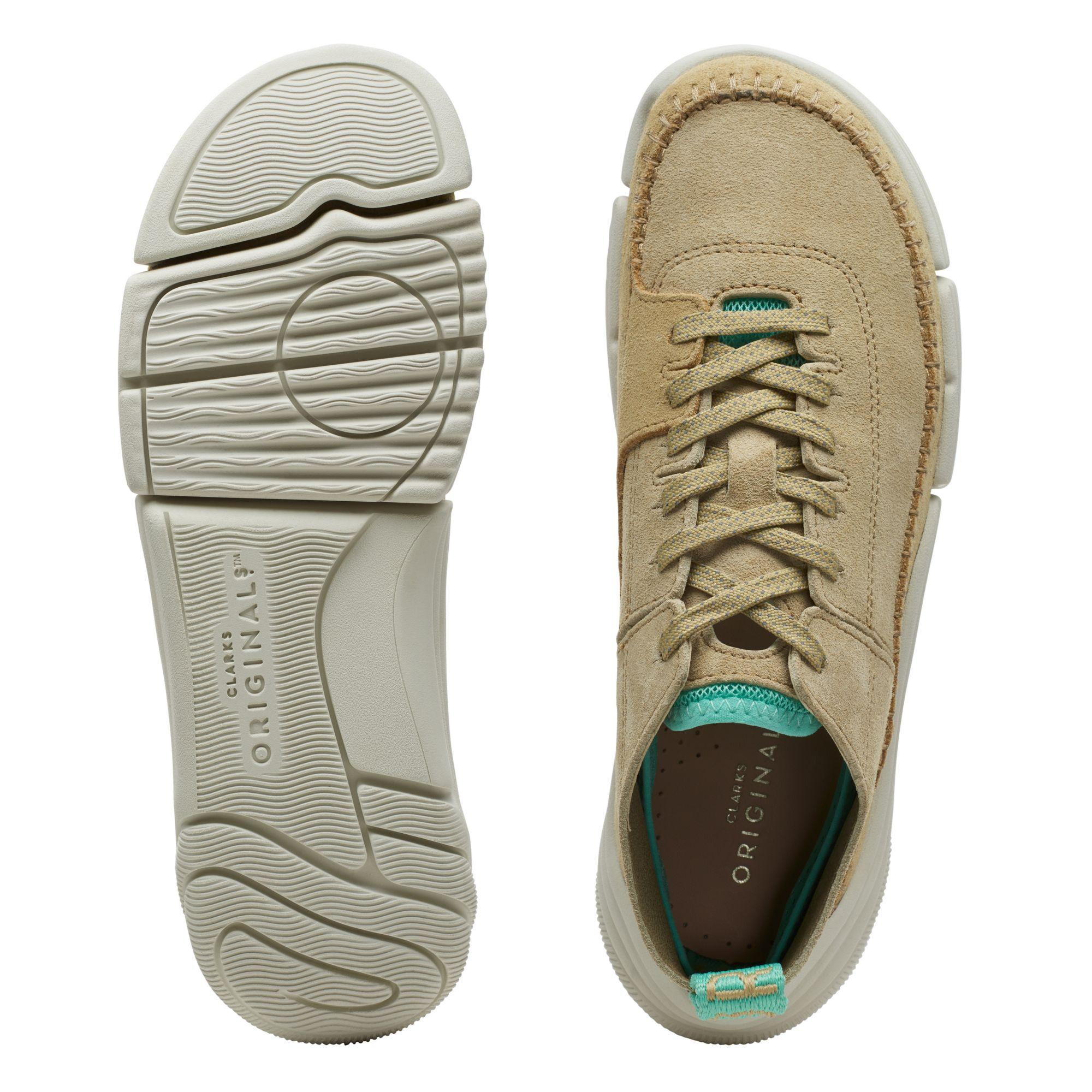 Clarks Suede Trigenic Rev. in Natural Lyst