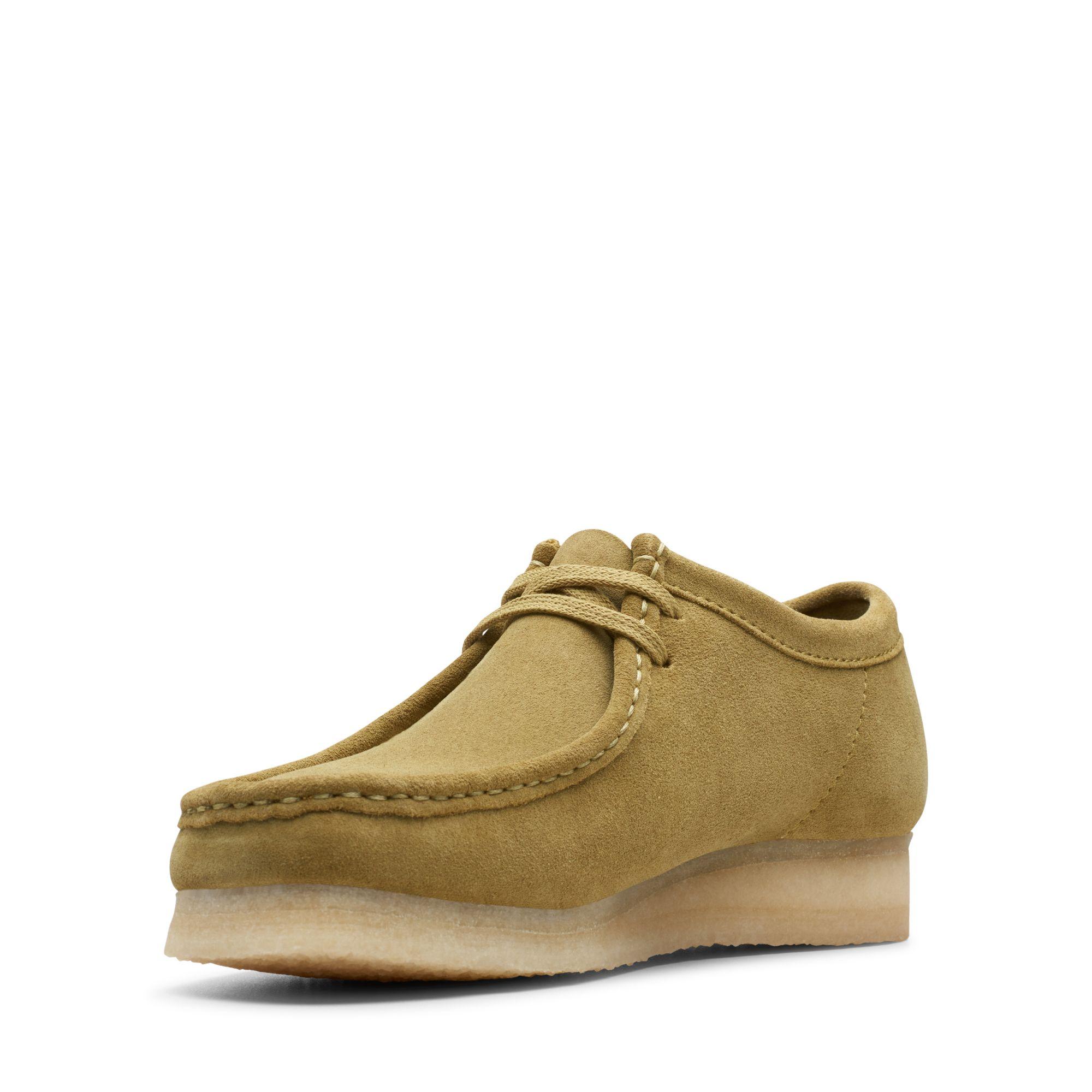 clarks wallabee khaki suede