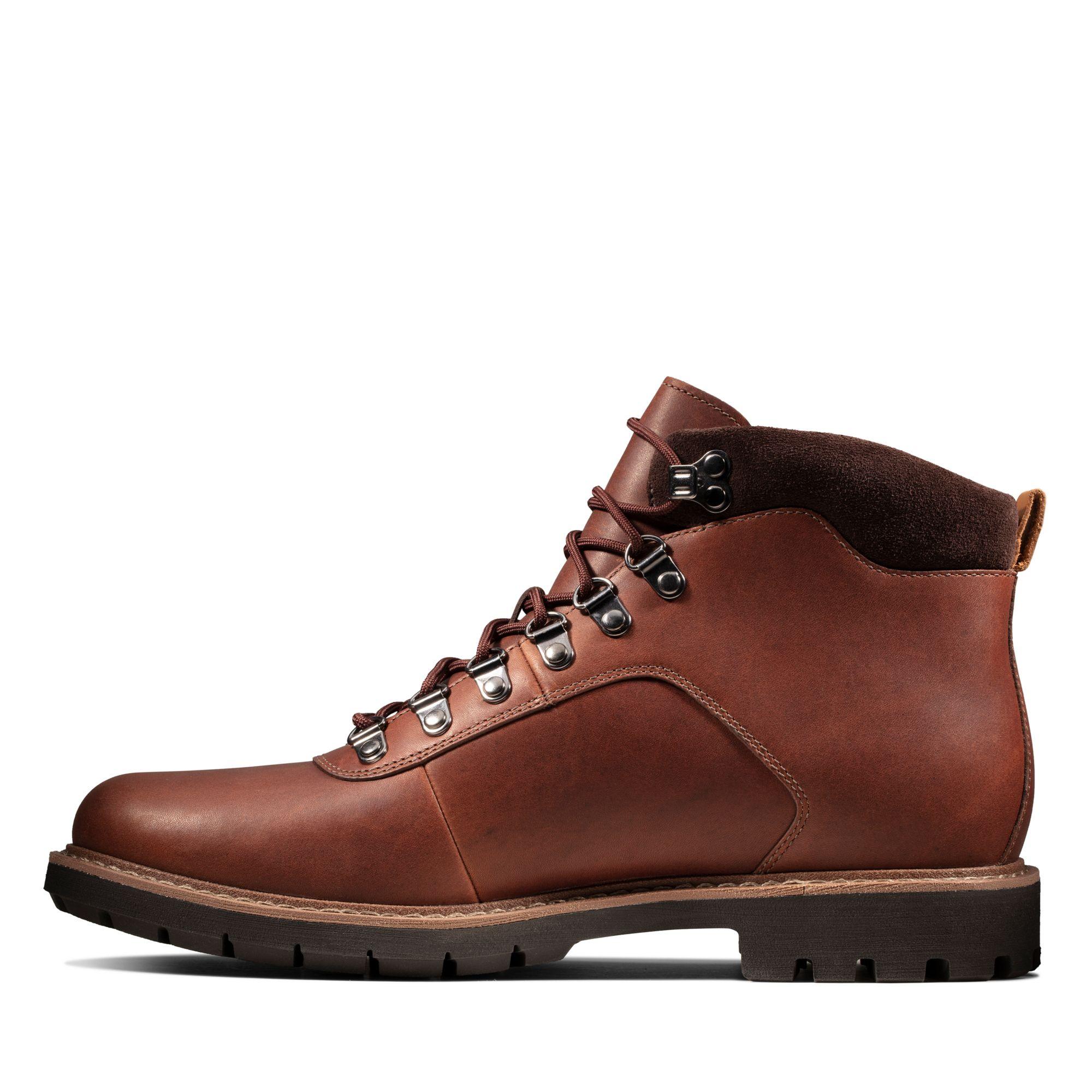 clarks brown mens boots