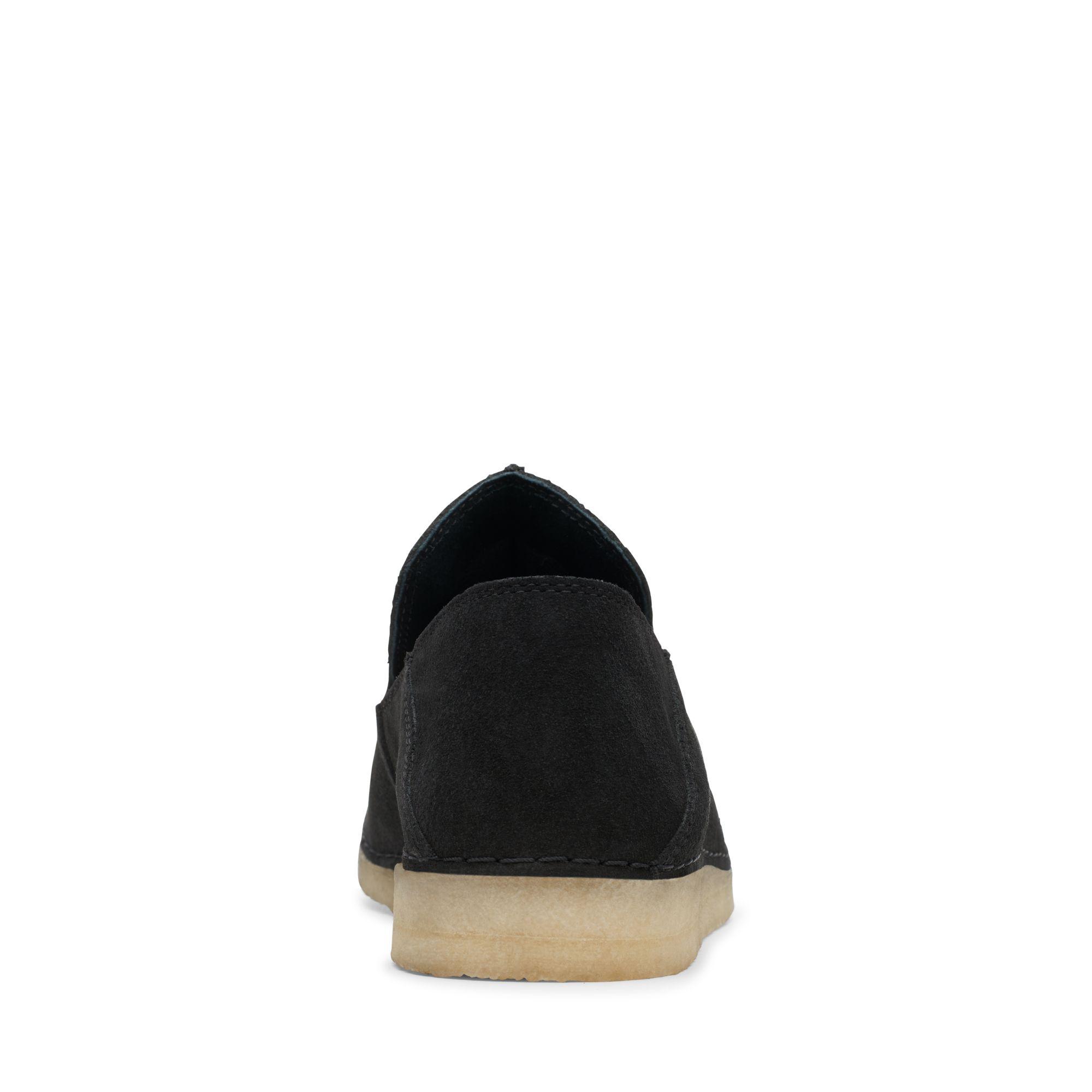 clarks ashton black suede