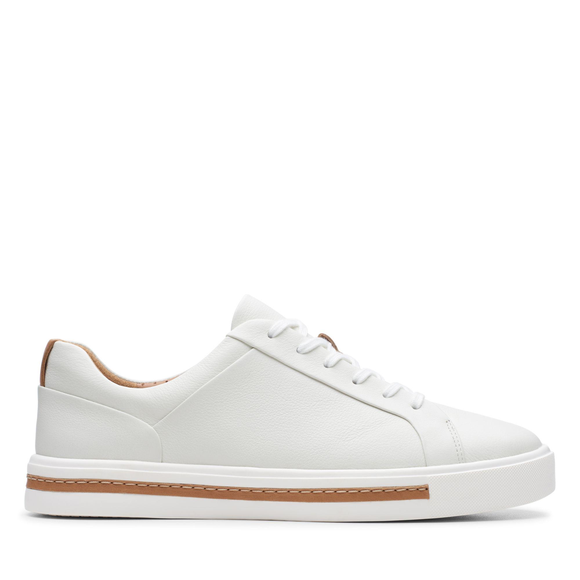 clarks womens un capri step white leather size 7