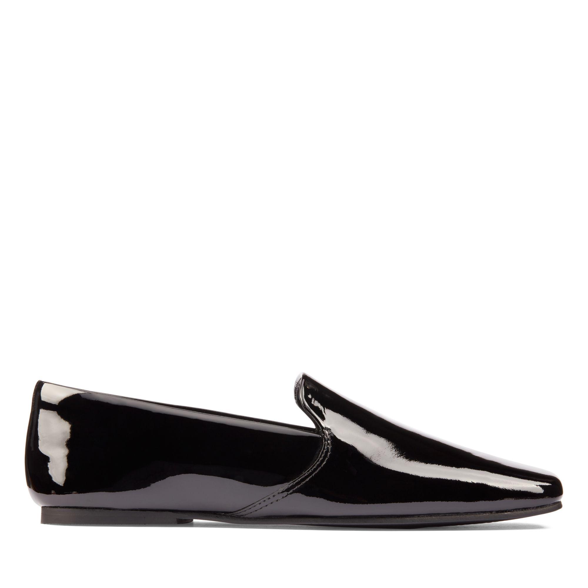 Clarks black patent leather shoes Clearance