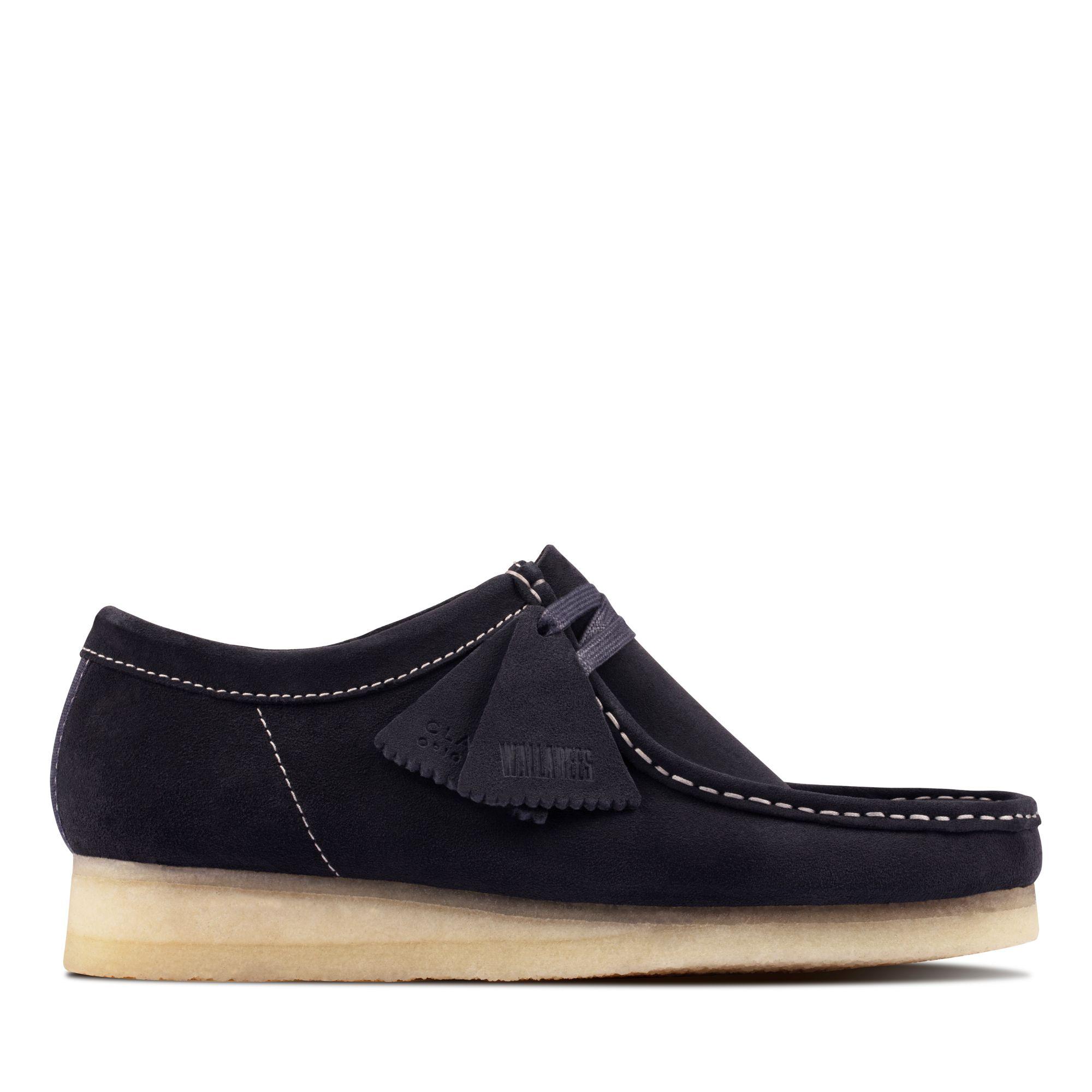 clarks wallabees blue