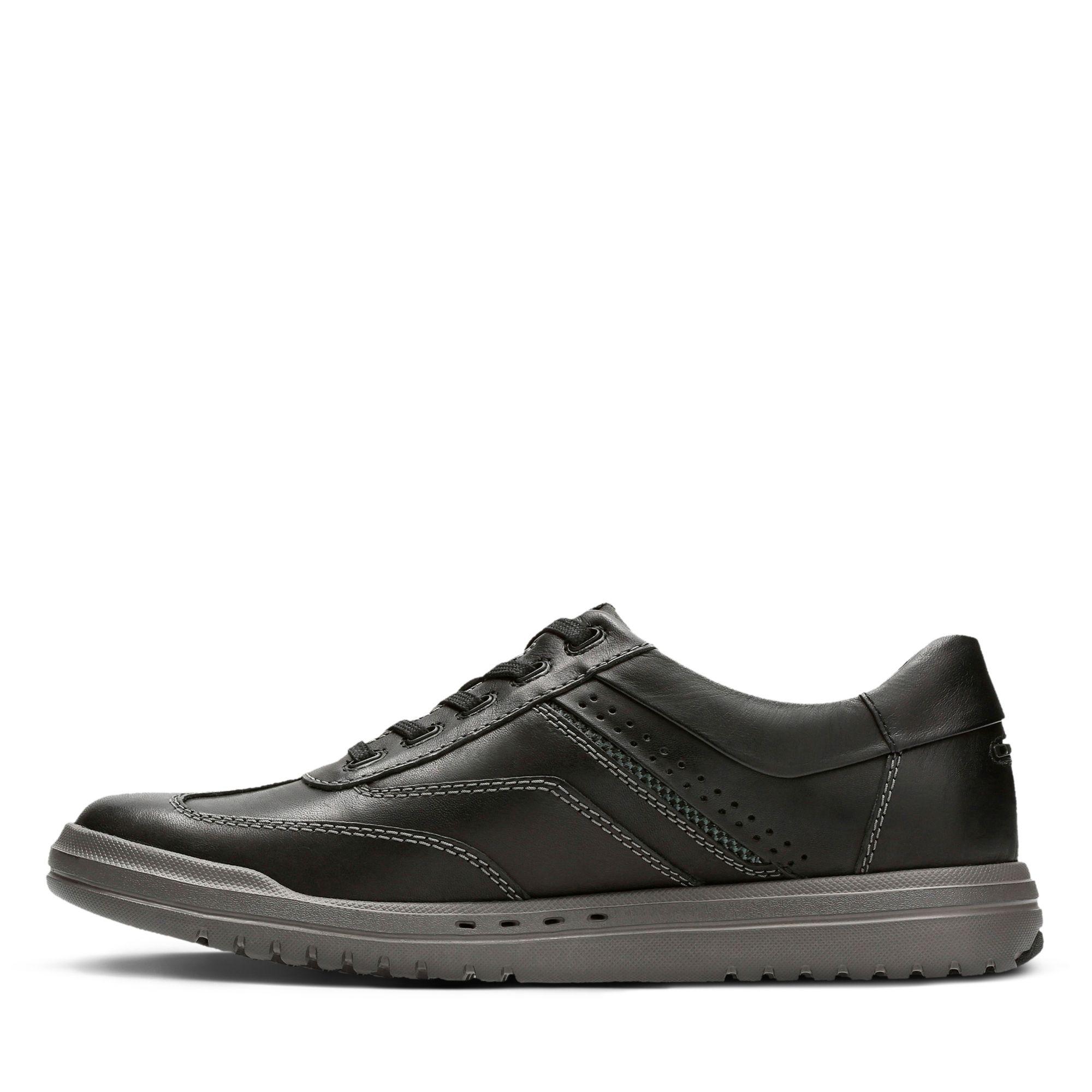 Clarks Leather Un Rhombus Fly Sneakers in Black Leather (Black) for Men |  Lyst