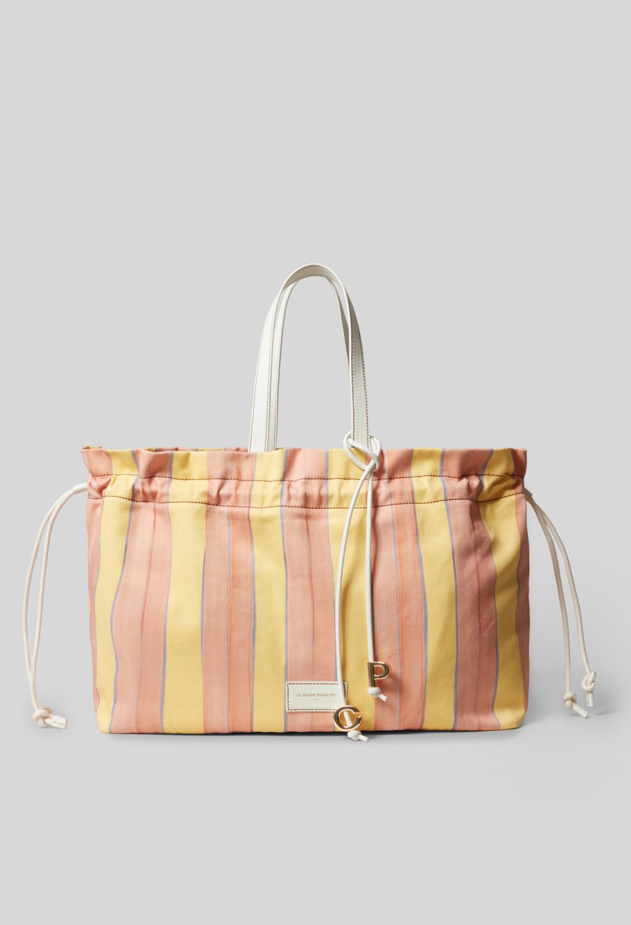 Claudie Pierlot Large Striped Tote Bag in Natural Lyst UK
