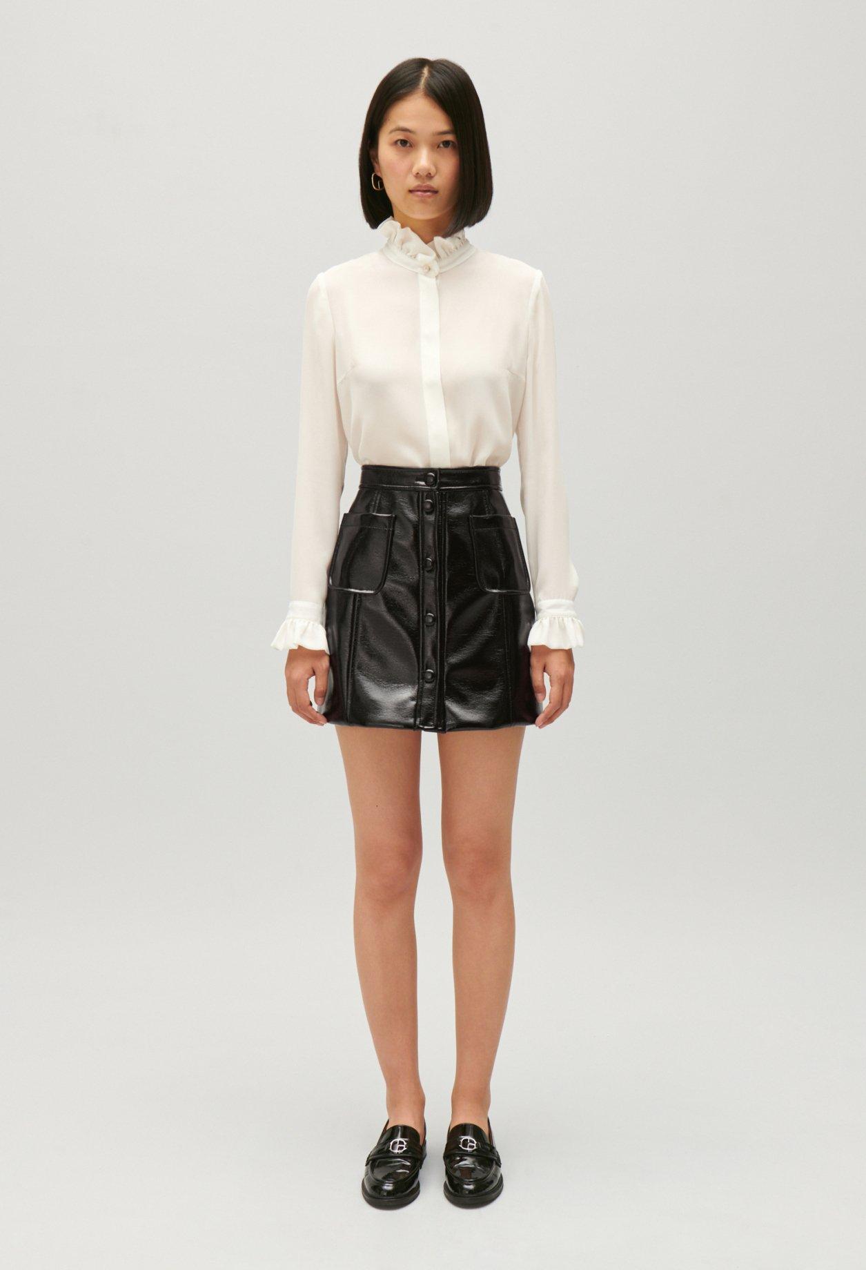 Jupe cuir claudie pierlot best sale