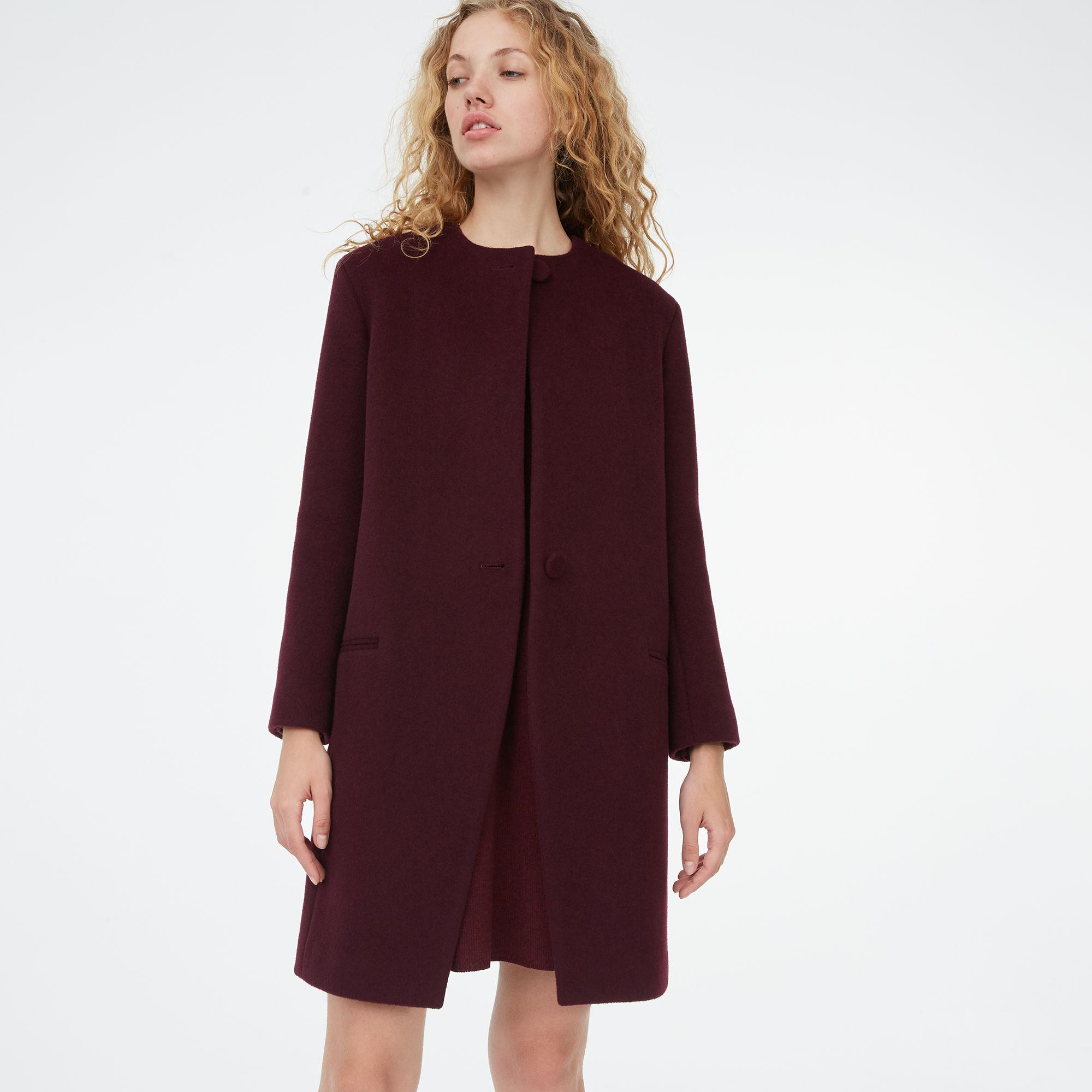 club monaco burgundy coat
