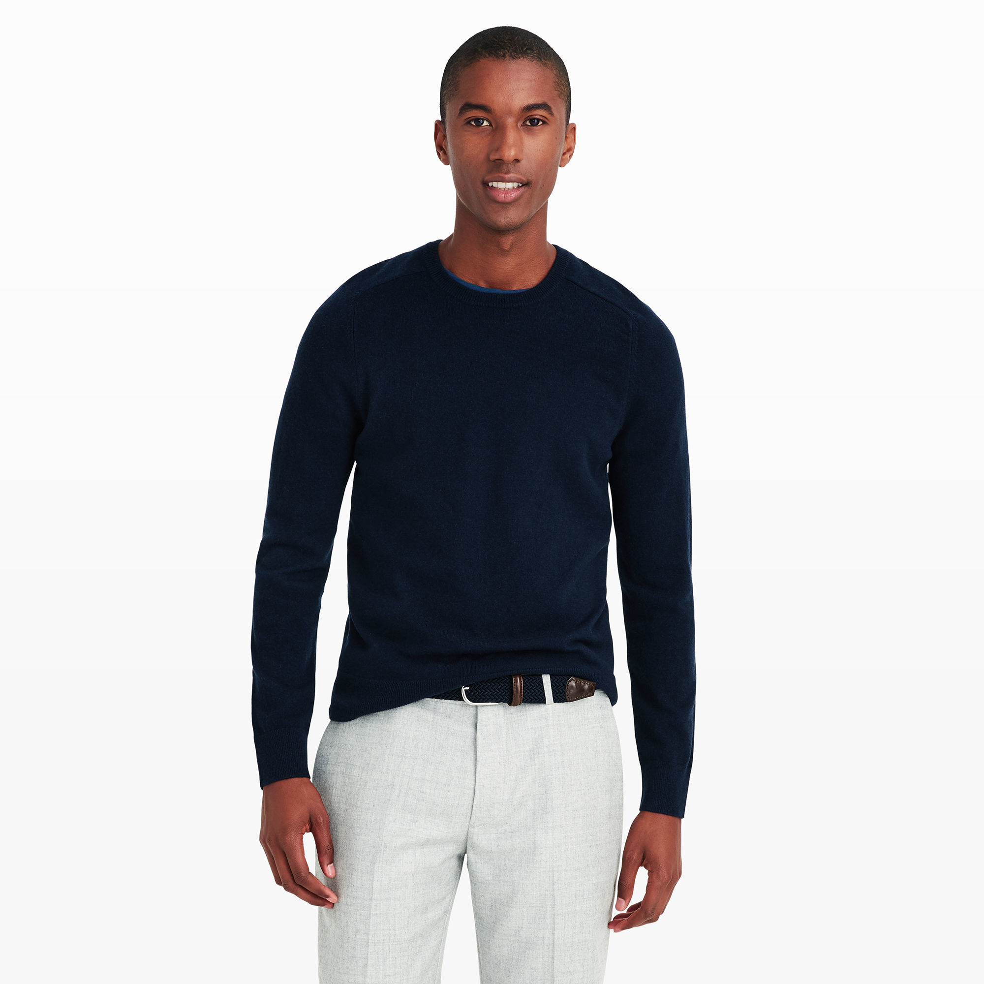 Lyst - Club monaco Cashmere Crew Sweater in Blue for Men