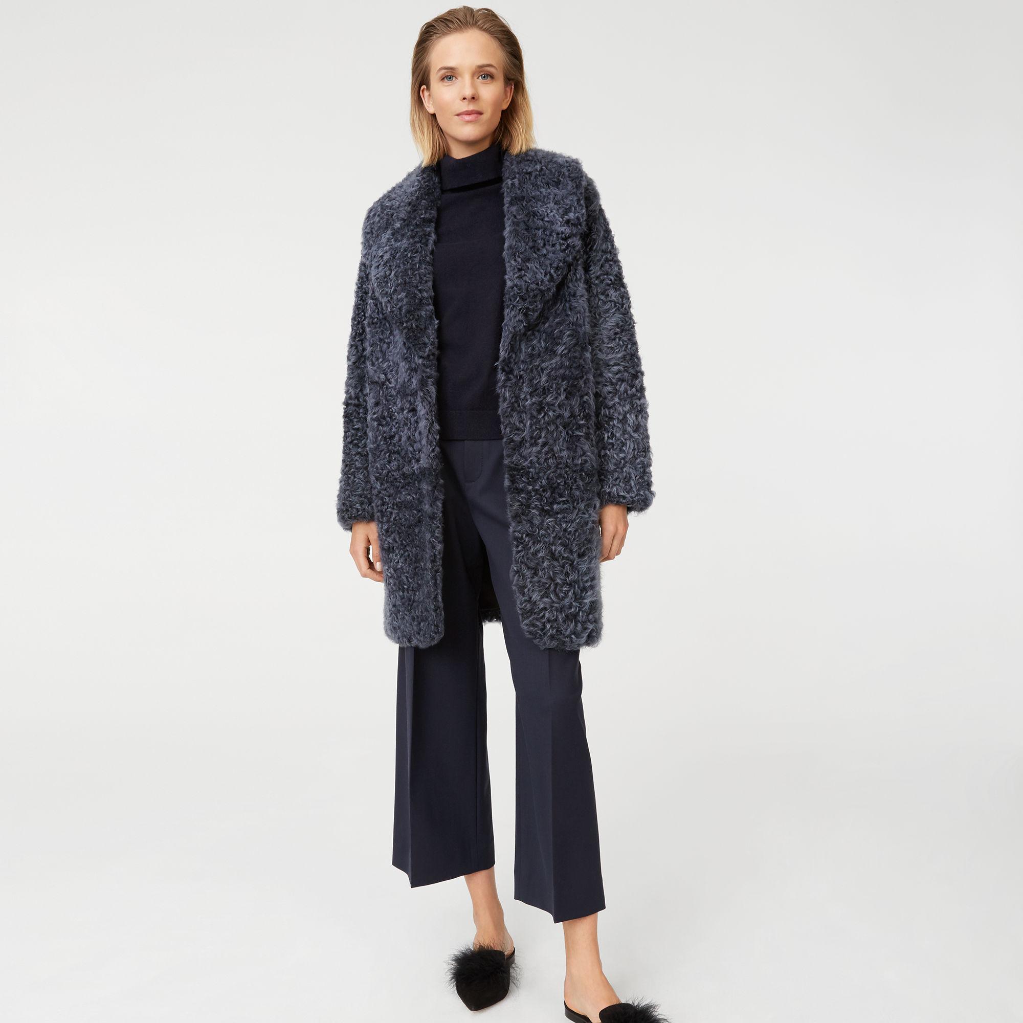 club monaco shearling coat