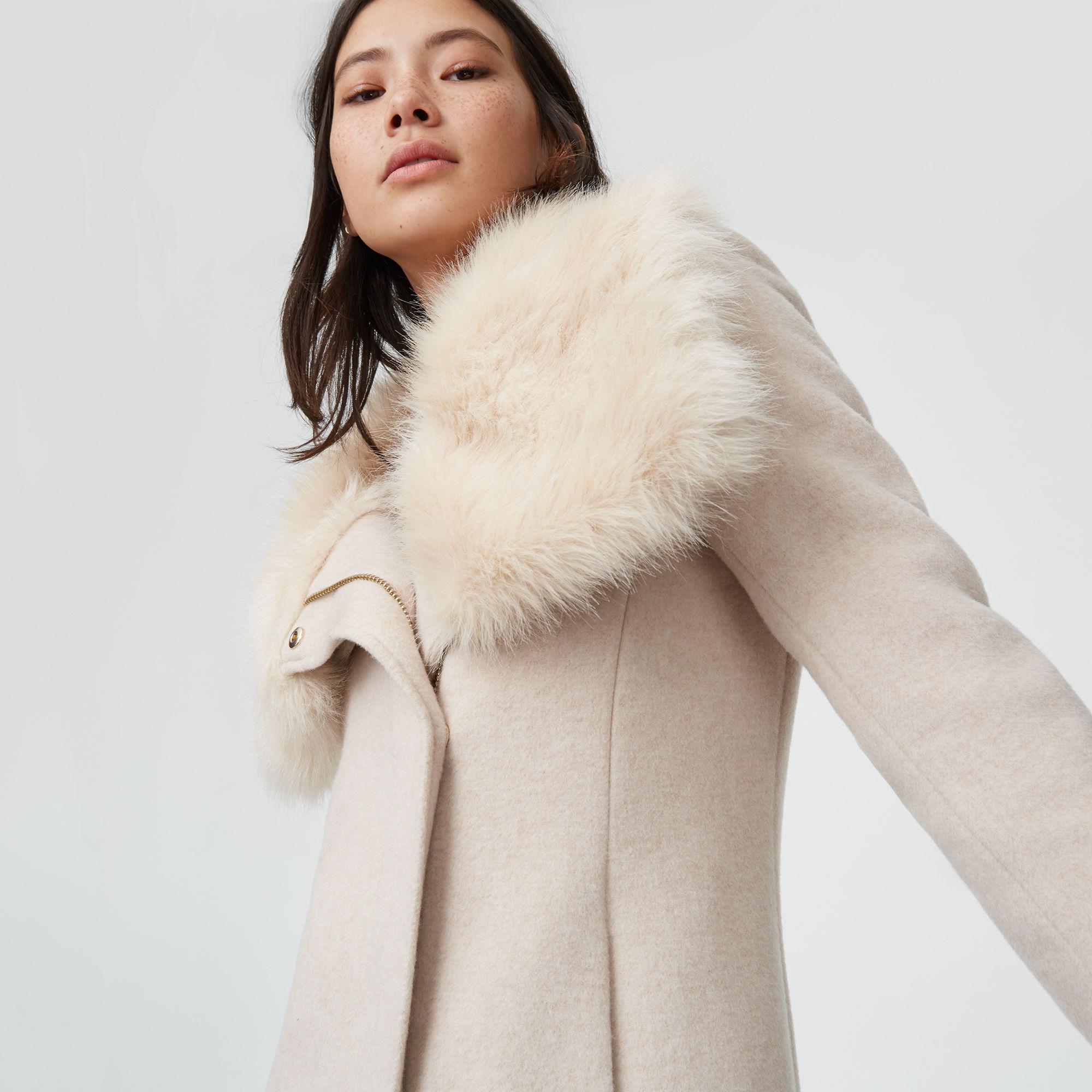 club monaco fur coat