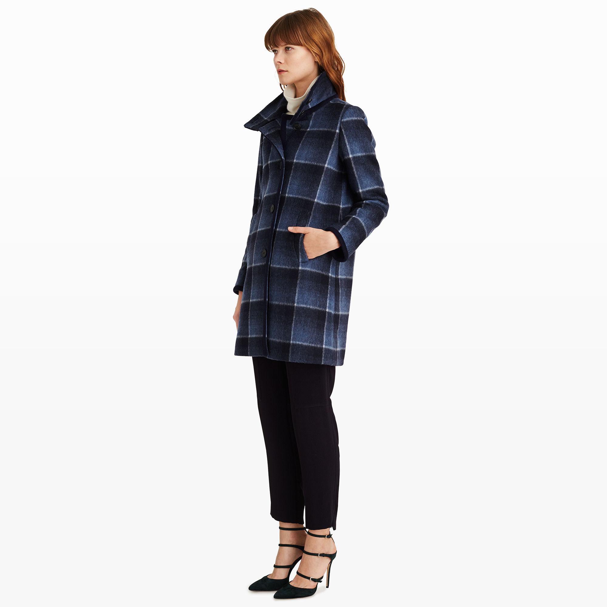 club monaco plaid coat