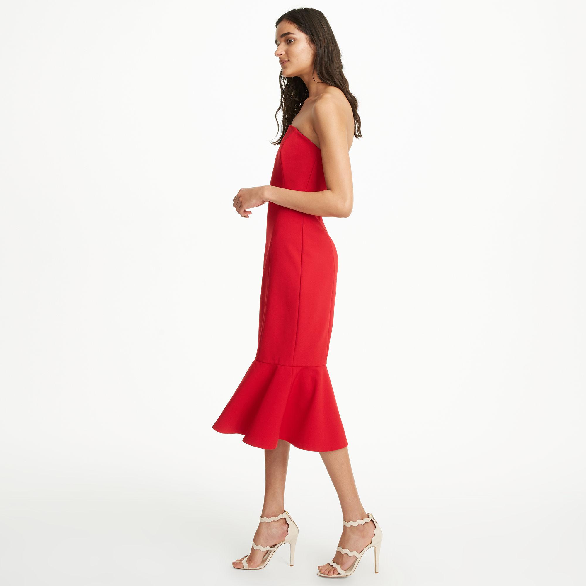 club monaco red dress