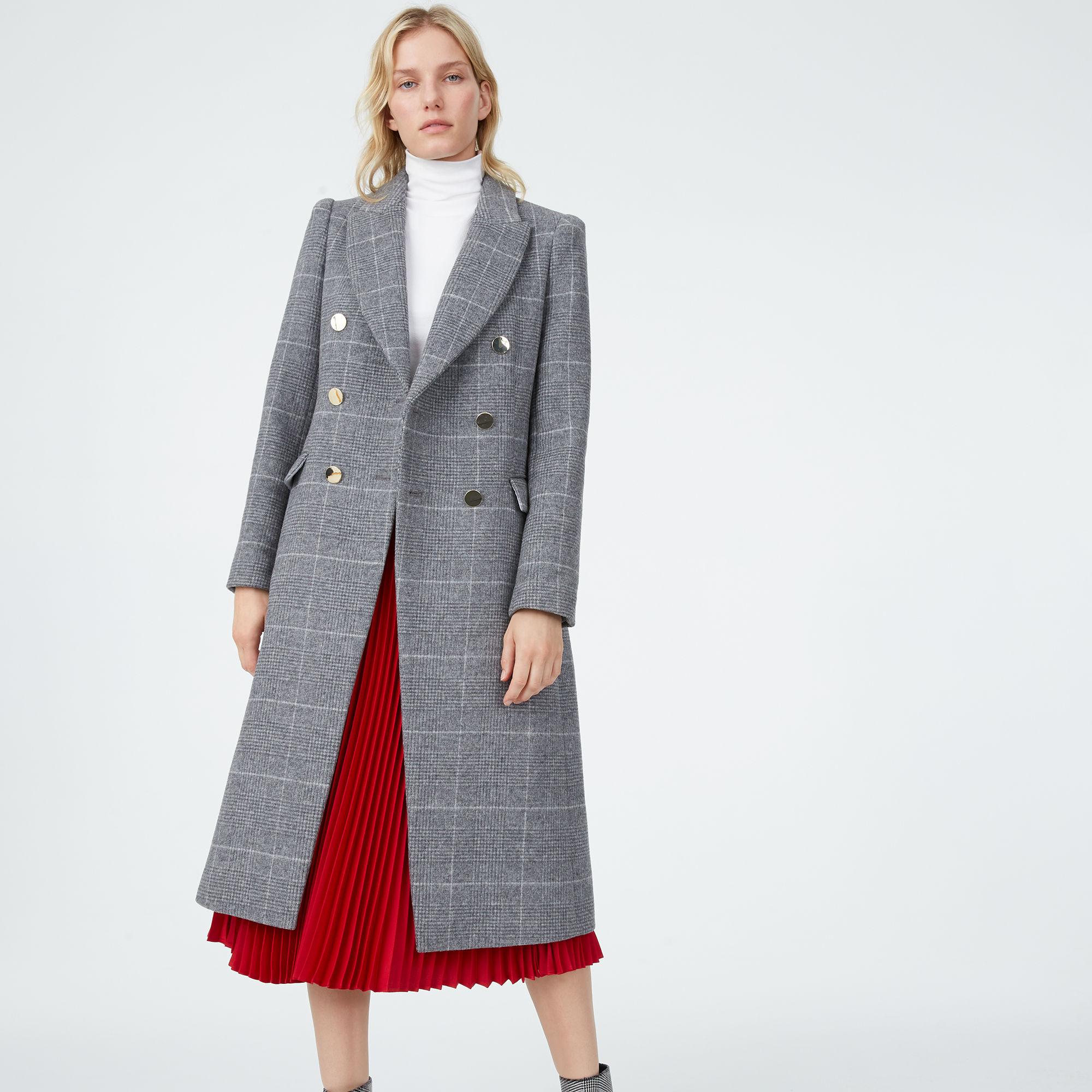 club monaco plaid coat