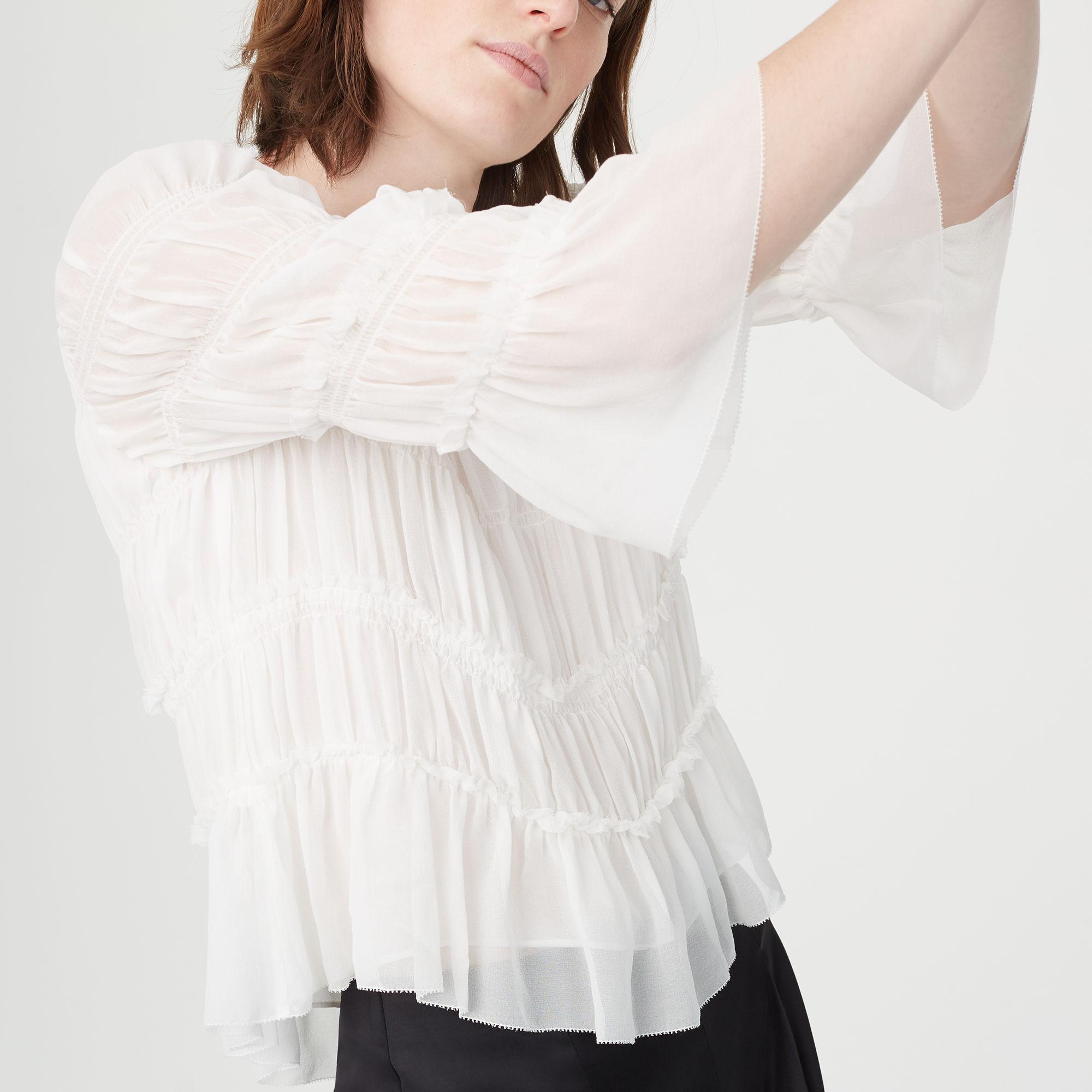 club monaco silk top
