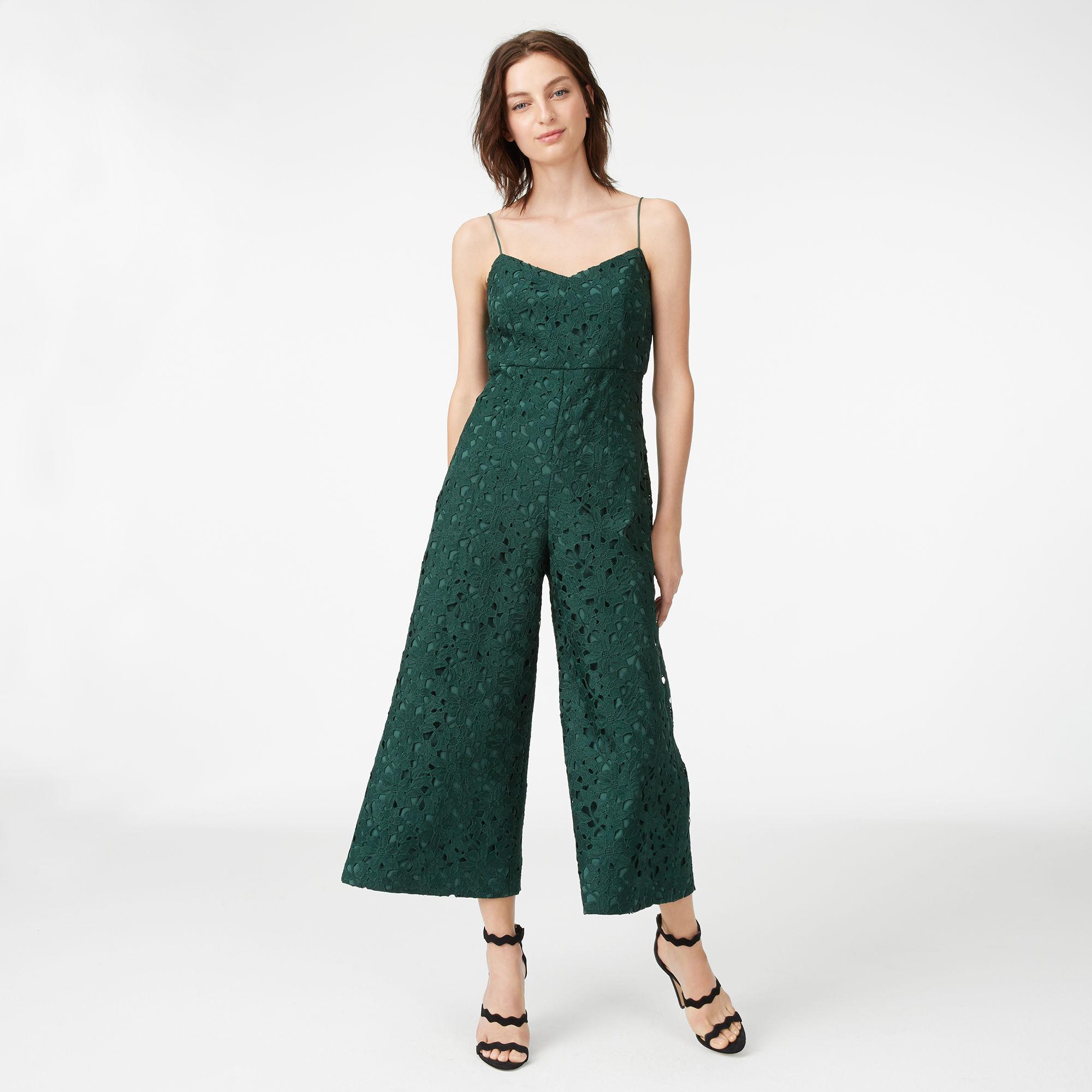 lace green jumpsuit