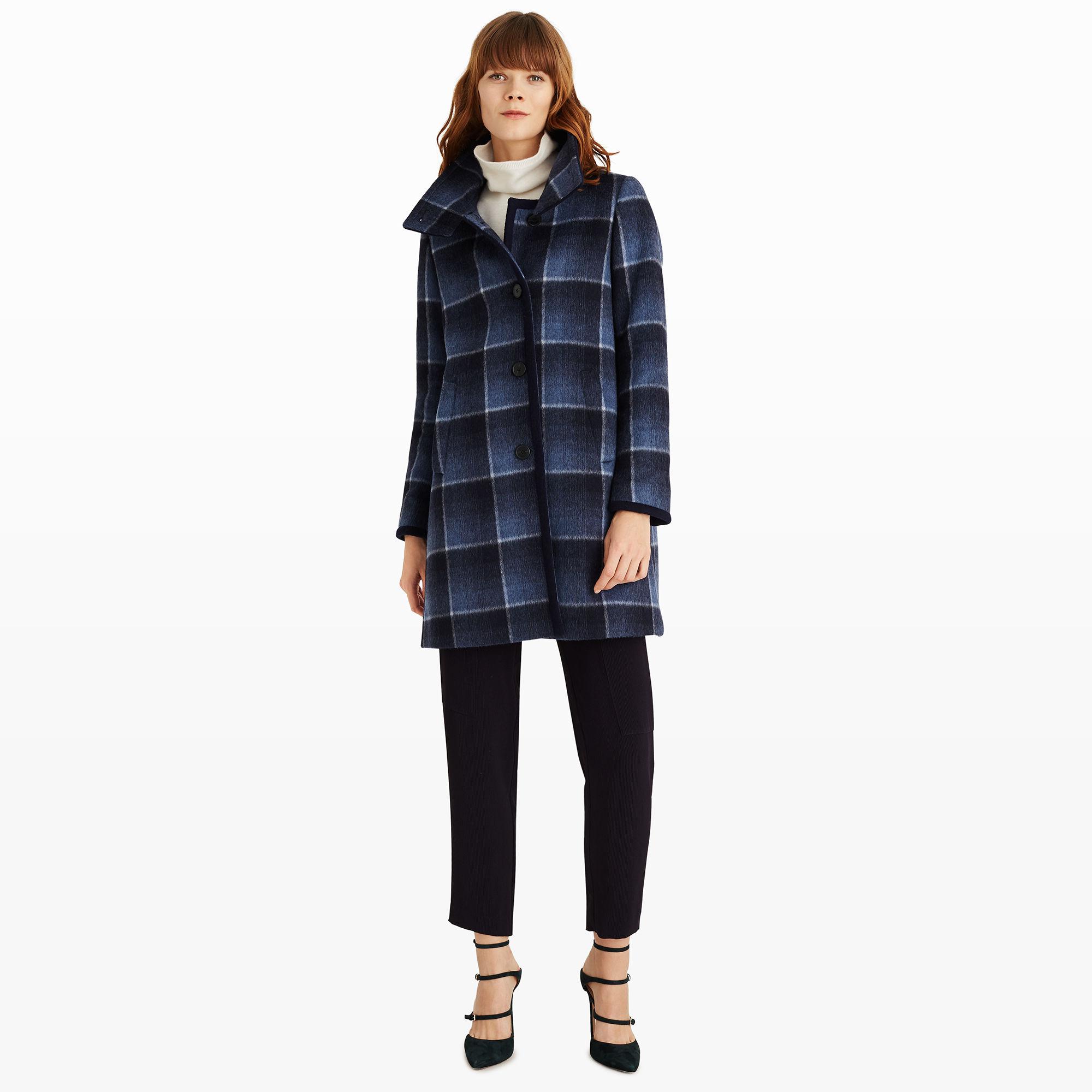 club monaco plaid coat