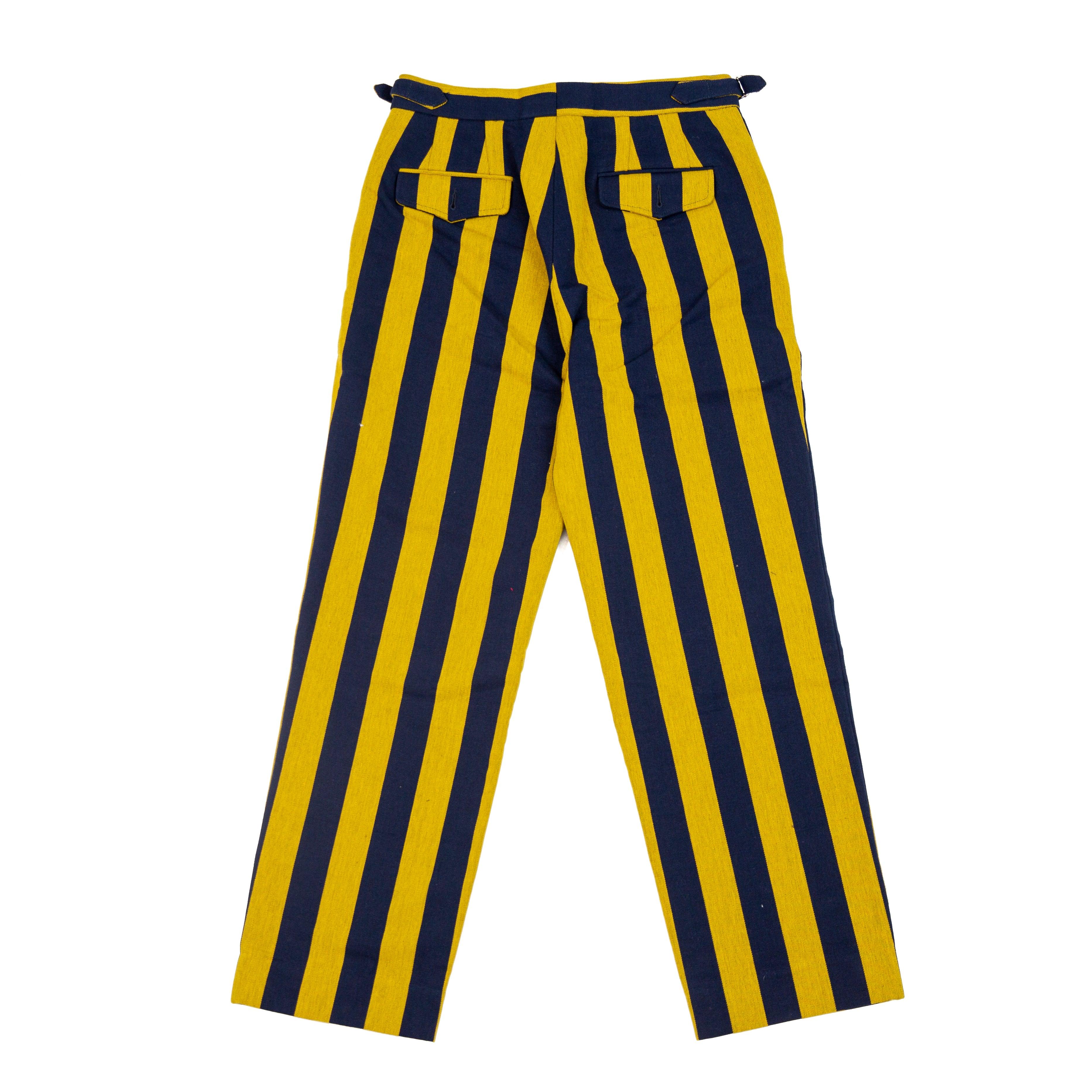 Bode Champlain Stripe Trousers in Yellow for Men | Lyst