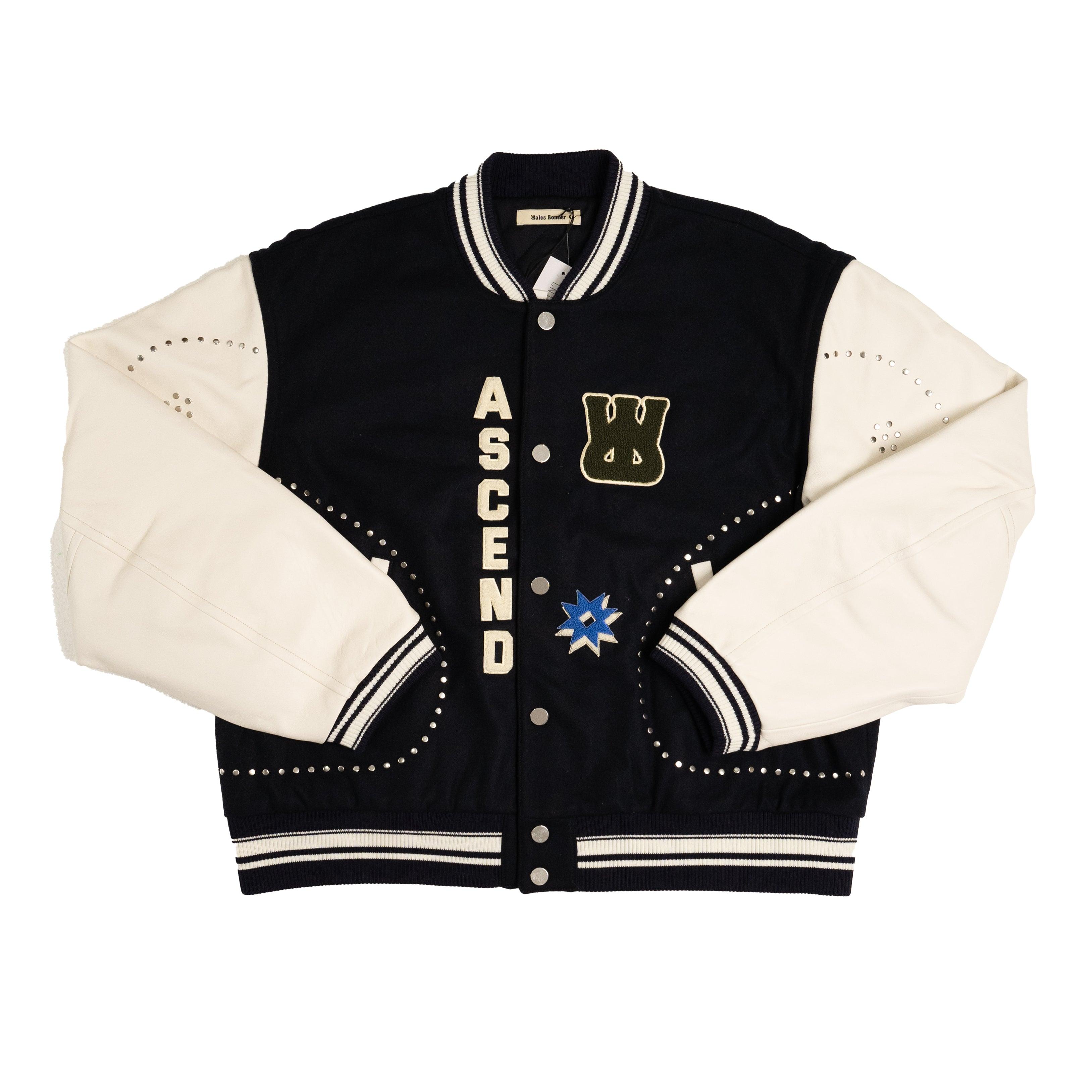 Wales Bonner Ascend Varsity Jacket in Black for Men | Lyst