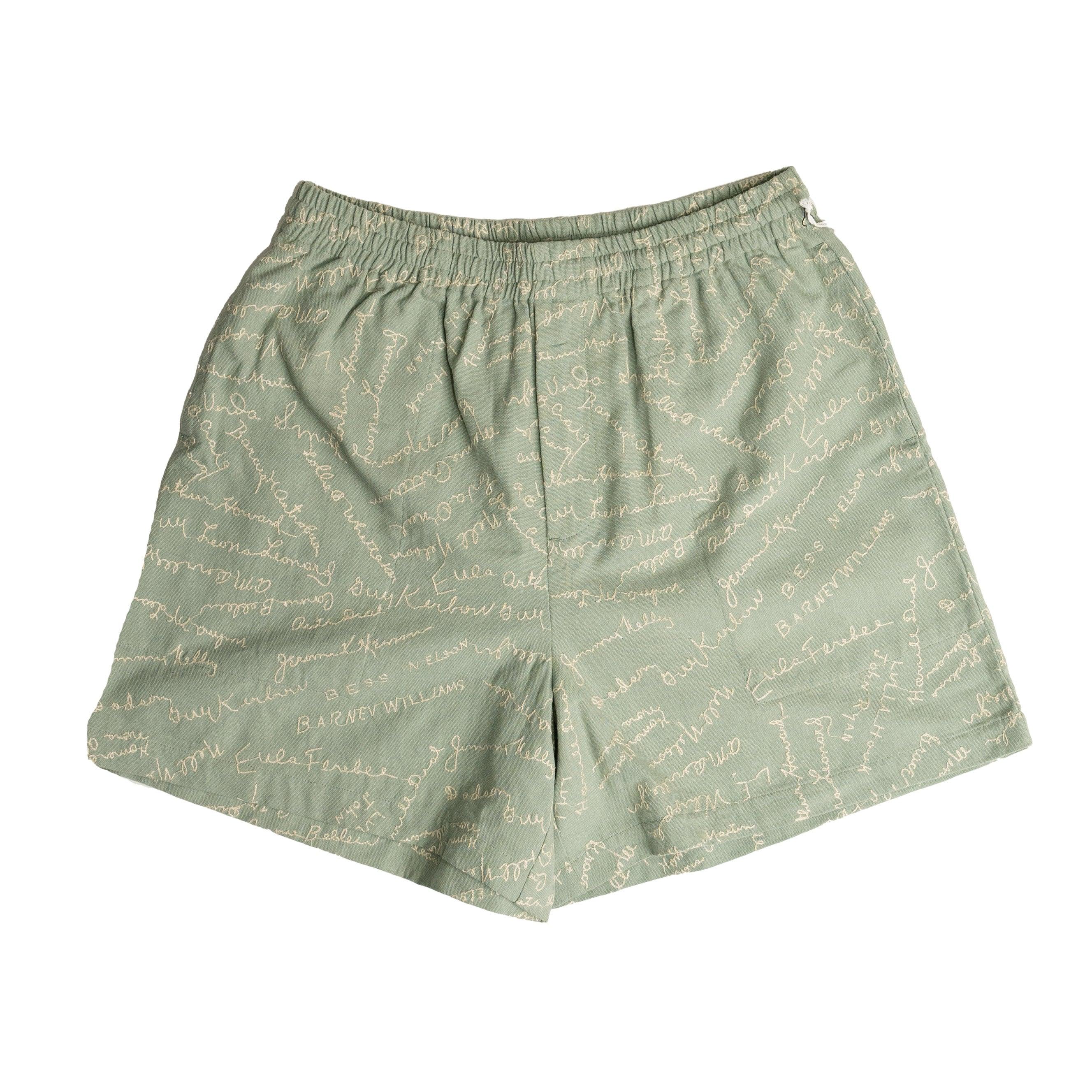 Bode Powder Signature Shorts in Green for Men | Lyst