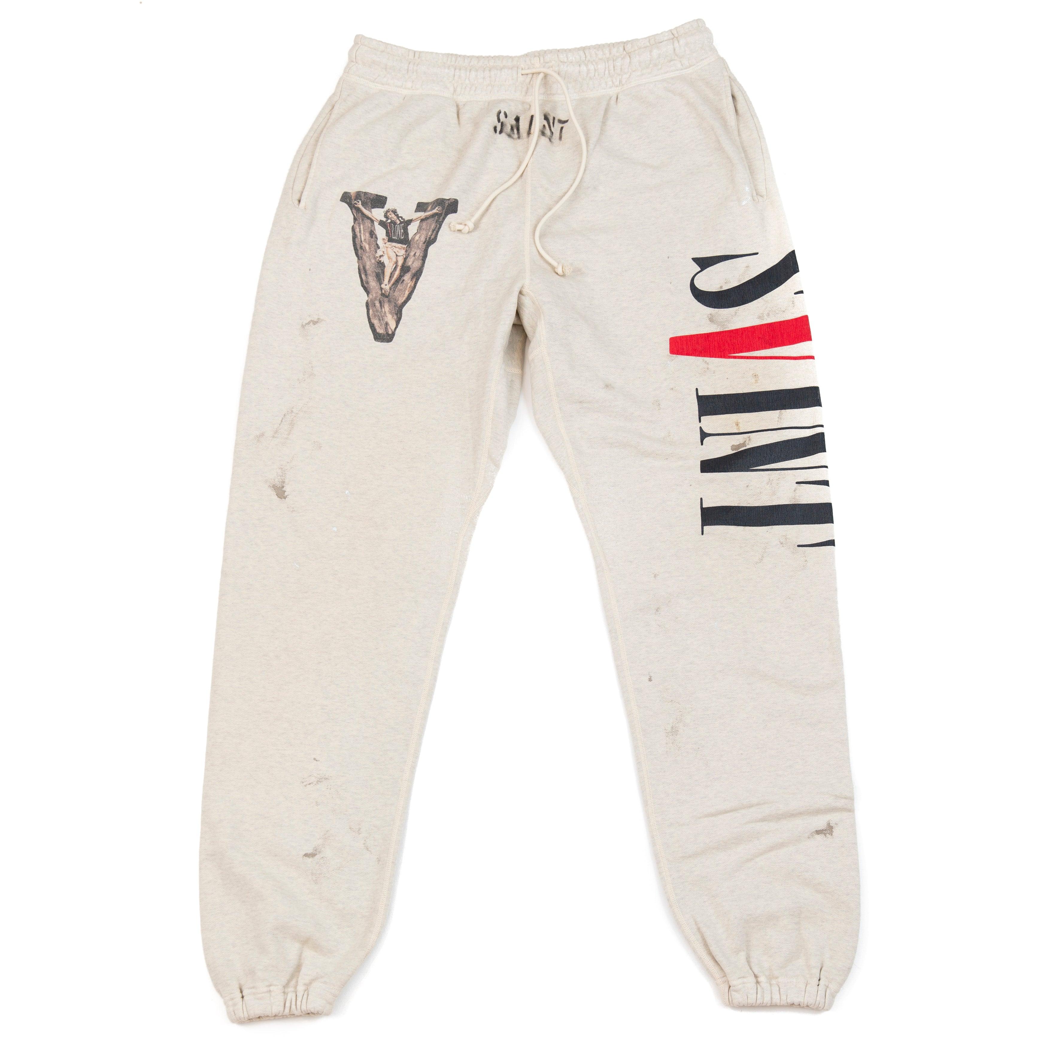 Saint Michael - Men's x Vlone Christ Sweatpants - Gray - Cotton
