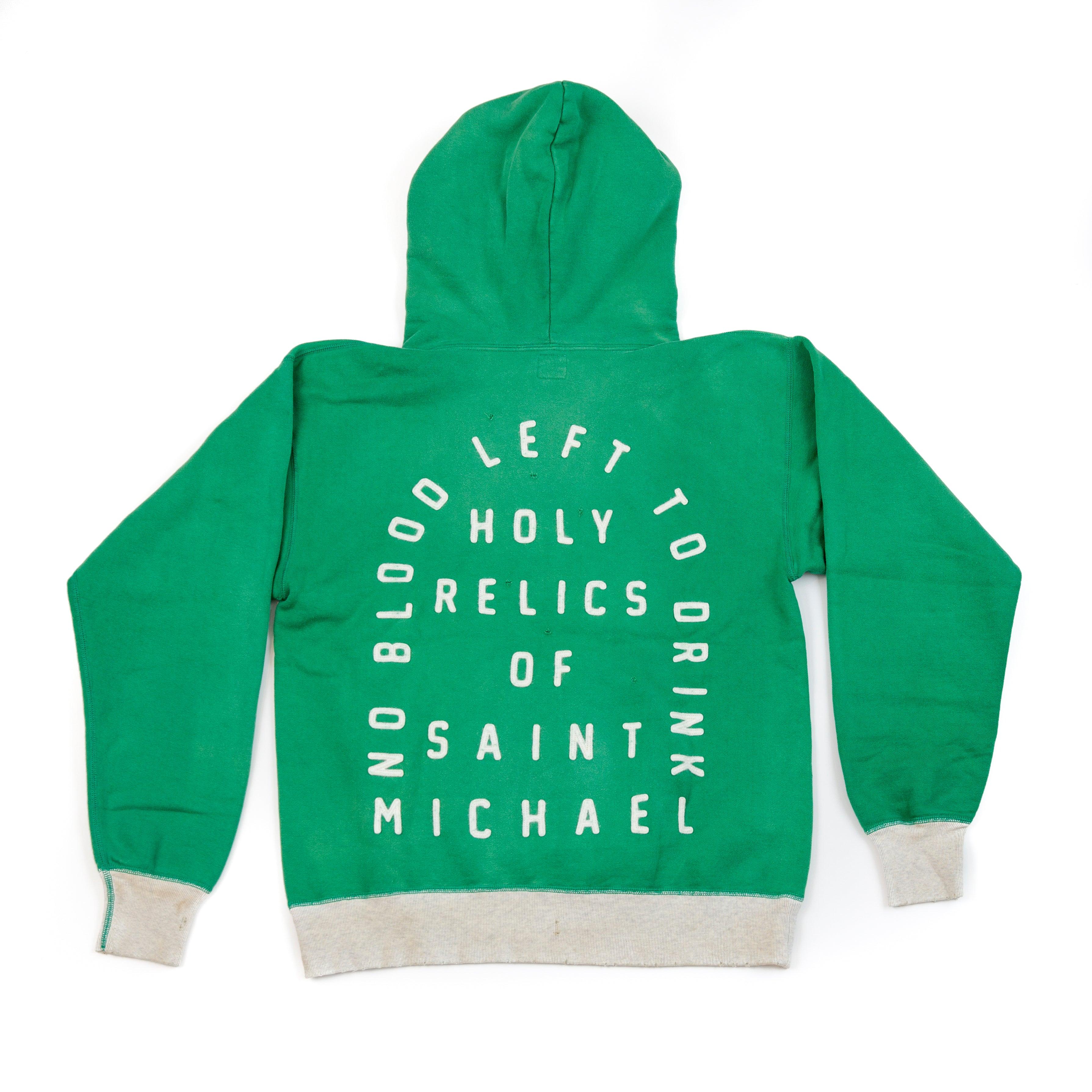 Saint Michael Saint Hoodie in Green for Men | Lyst