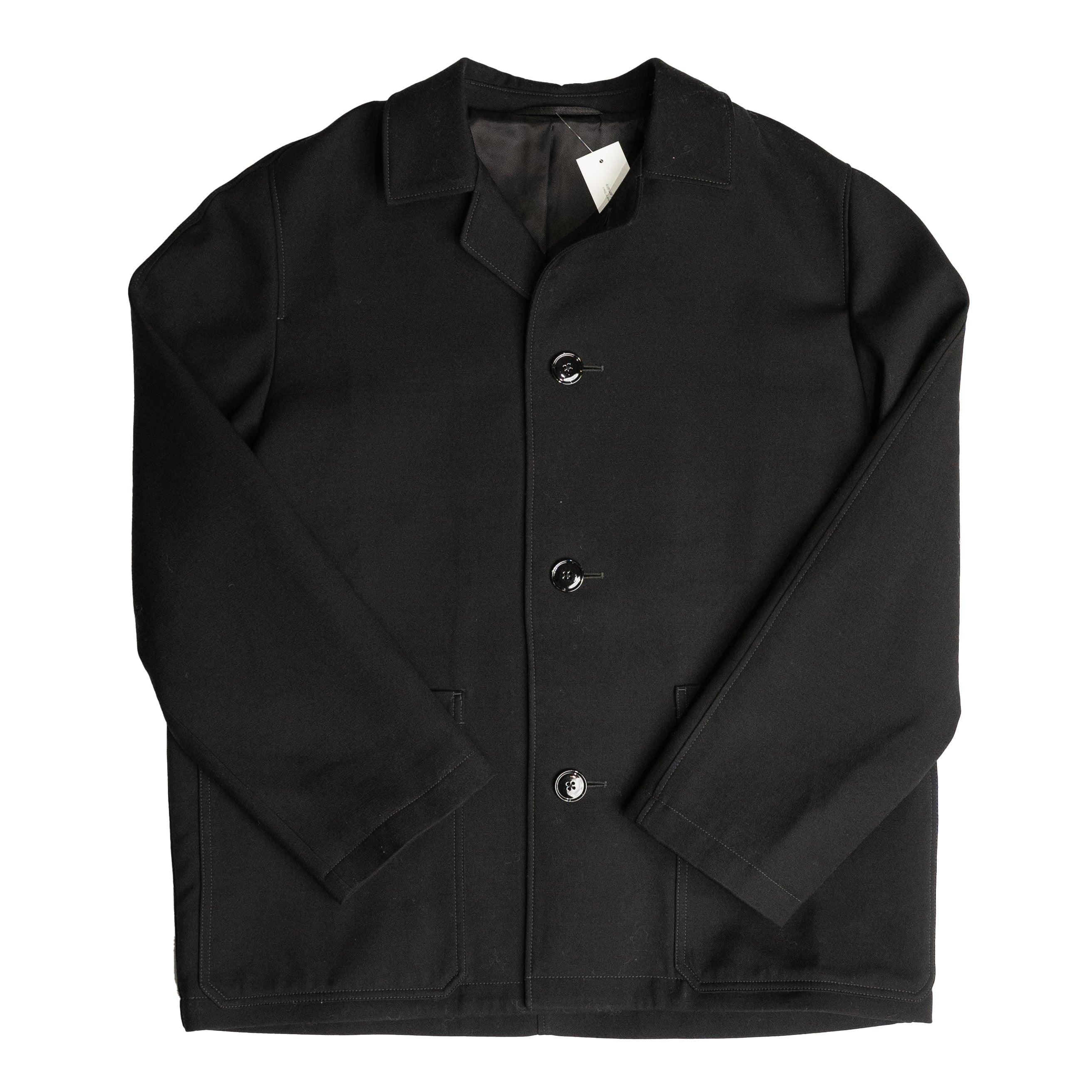 Lemaire Cropped Crombie Jacket in Black for Men Lyst