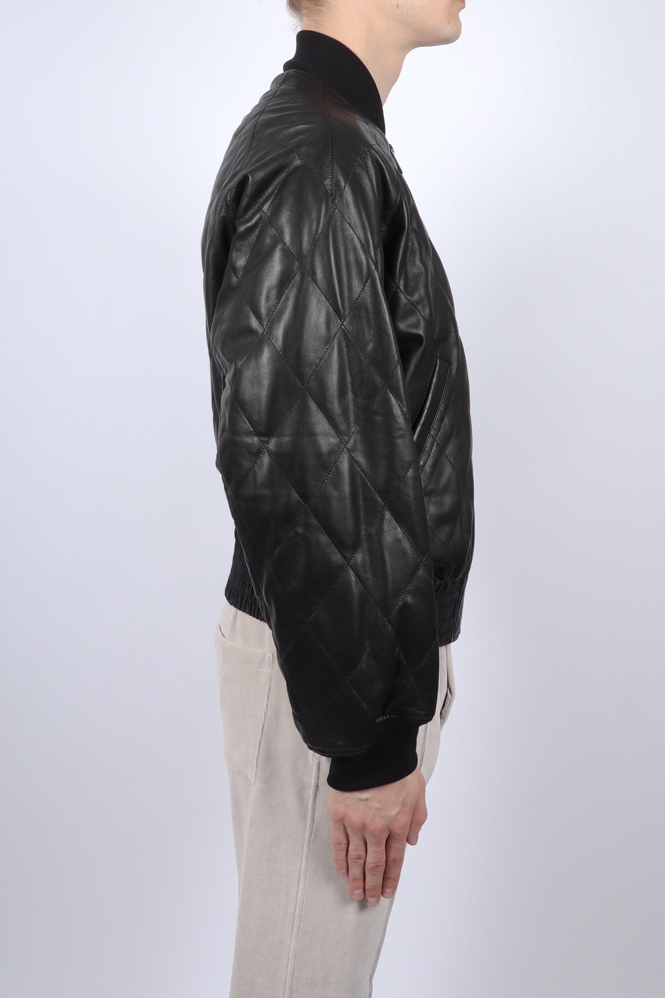 Haider Ackermann Lunar Leather Bomber Jacket in Black for Men - Lyst