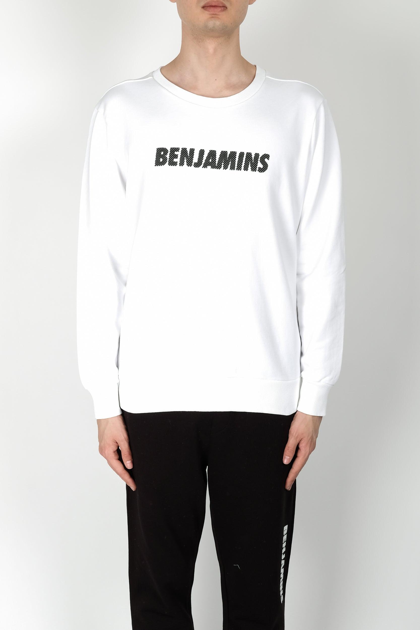 Les Benjamins Cotton Nacre Sweatshirt in White for Men - Lyst