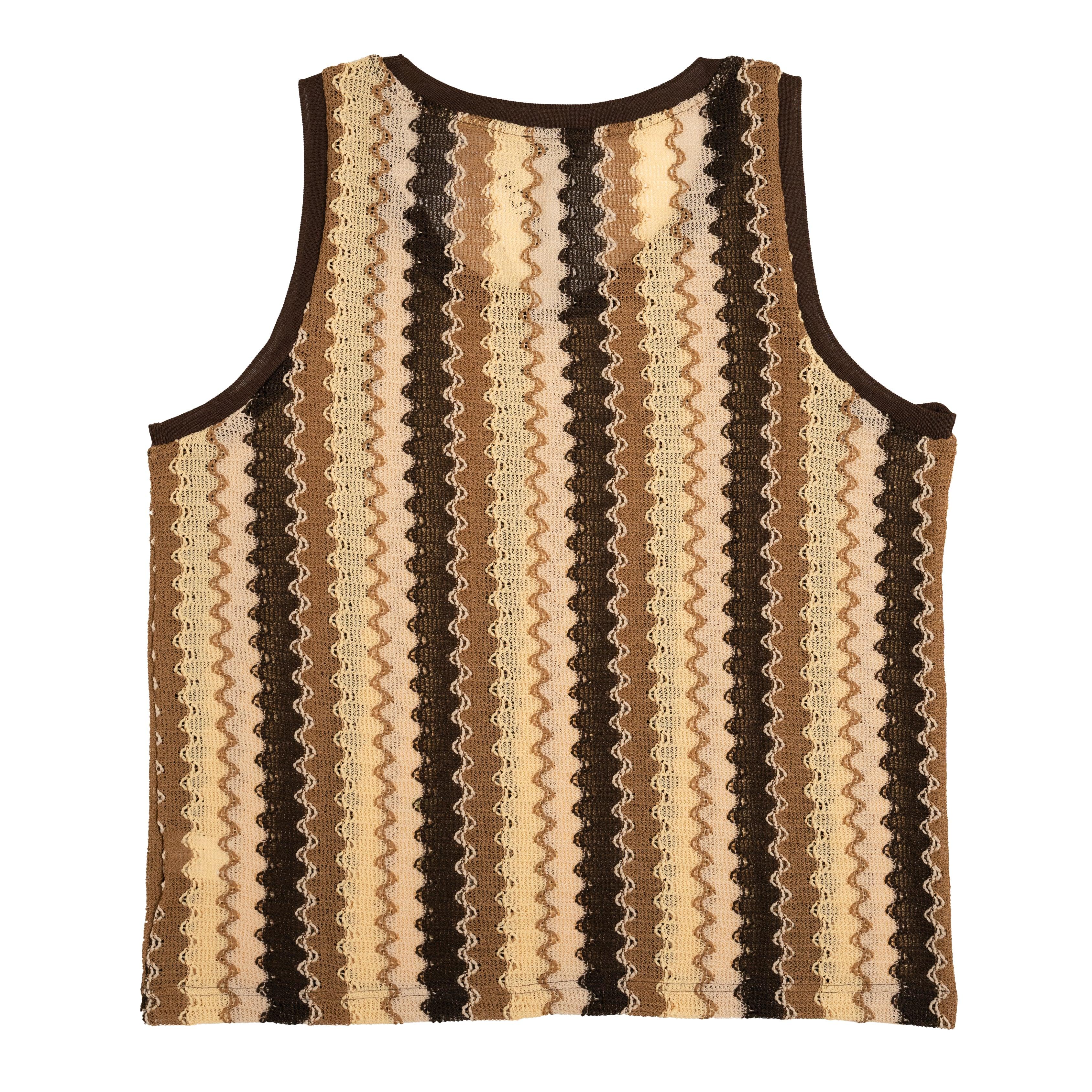 Cmmn Swdn Knitted Wave Tank in Brown for Men | Lyst