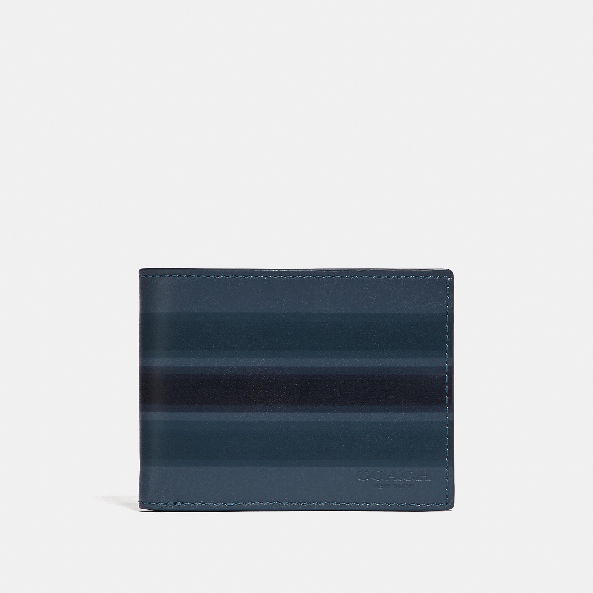 dark blue coach wallet