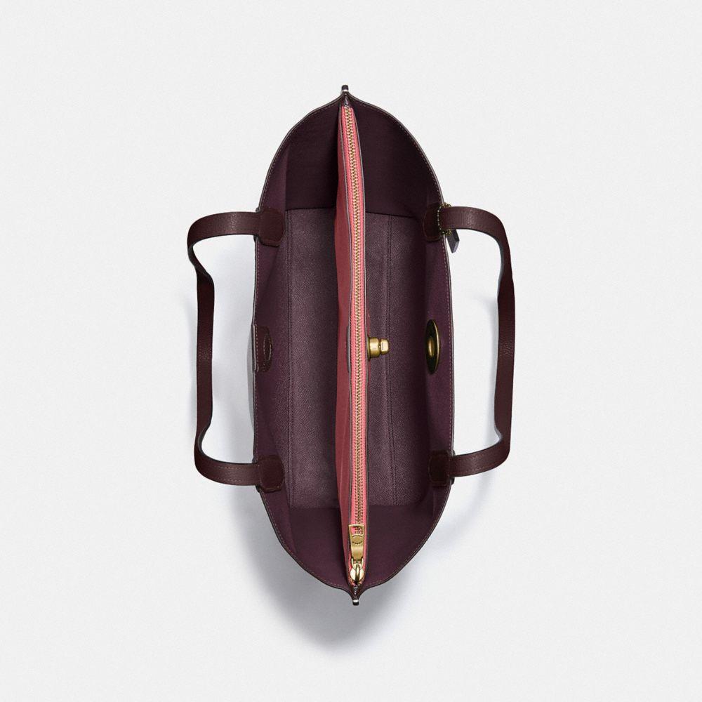 coach willow black cherry