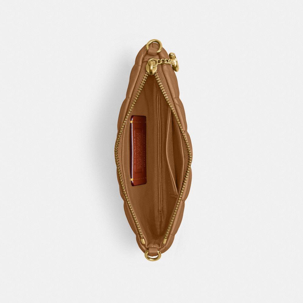 バッグ COACH accessory pouch brown Coach Pouch Wristlet In Signature Canvas | Brixton Baker